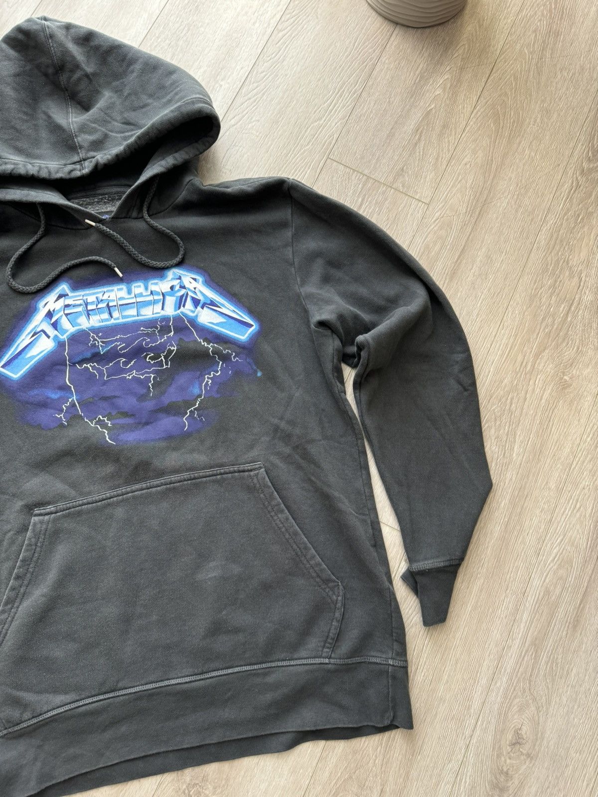 Billabong × Metallica × Vintage Crazy Y2K Metallica Billabong Skater Faded Black Hoodie Size US L / EU 52-54 / 3 - 3 Thumbnail