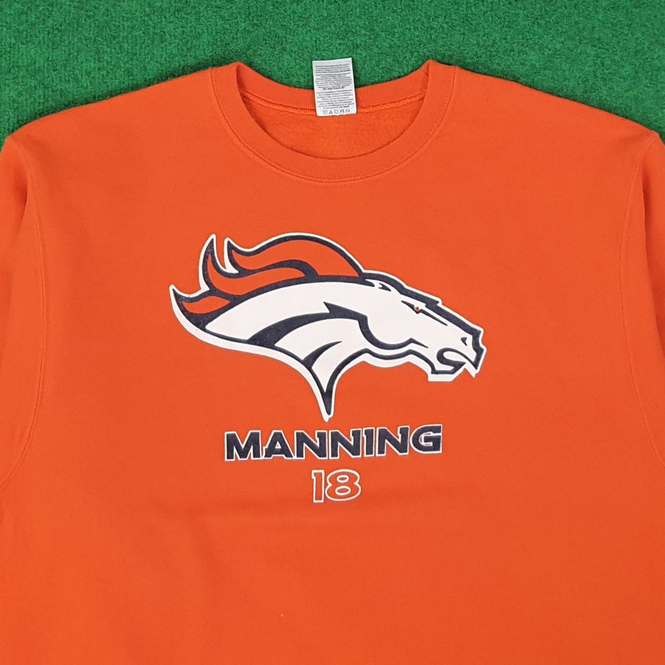 NFL Vintage NFL Jerzees Manning Sports Team Sweatshirt C226N18 Size US M / EU 48-50 / 2 - 2 Thumbnail