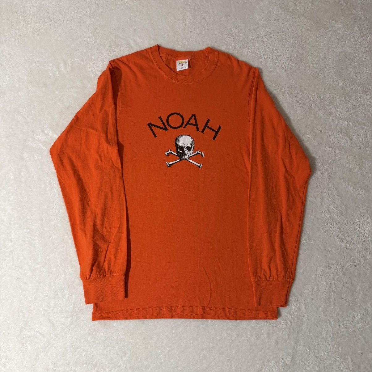 Noah Noah NYC Orange Jolly Roger Long Sleeve T-Shirt Size US S / EU 44-46 / 1 - 1 Thumbnail