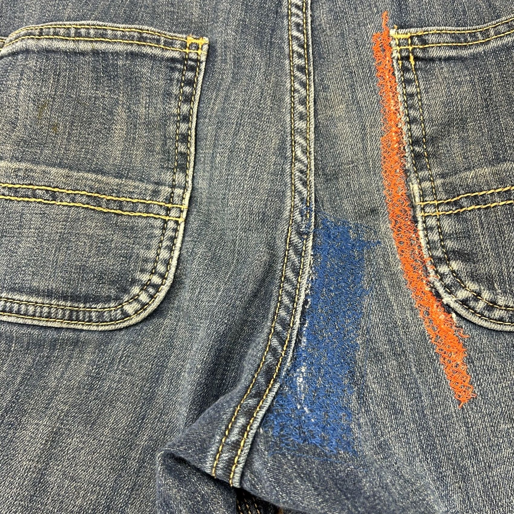 Carhartt Carhartt Jeans Womens 10 Blue Slim Straight Denim Cotton Workwear Pants 5-Pocket Inseam 30in Dark Blue Velvet Logo Zipper Button Size 32" / US 10 / IT 46 - 5 Thumbnail