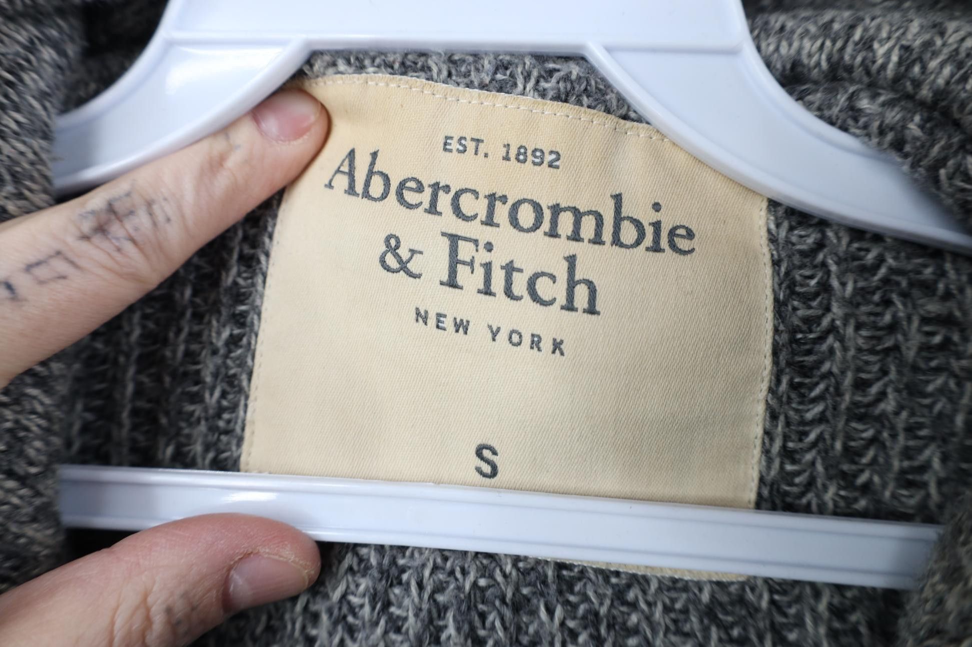 Abercrombie & Fitch Vintage 90s Y2k Abercrombie & Fitch Ribbed Hoodie Sweater Size US S / EU 44-46 / 1 - 6 Thumbnail
