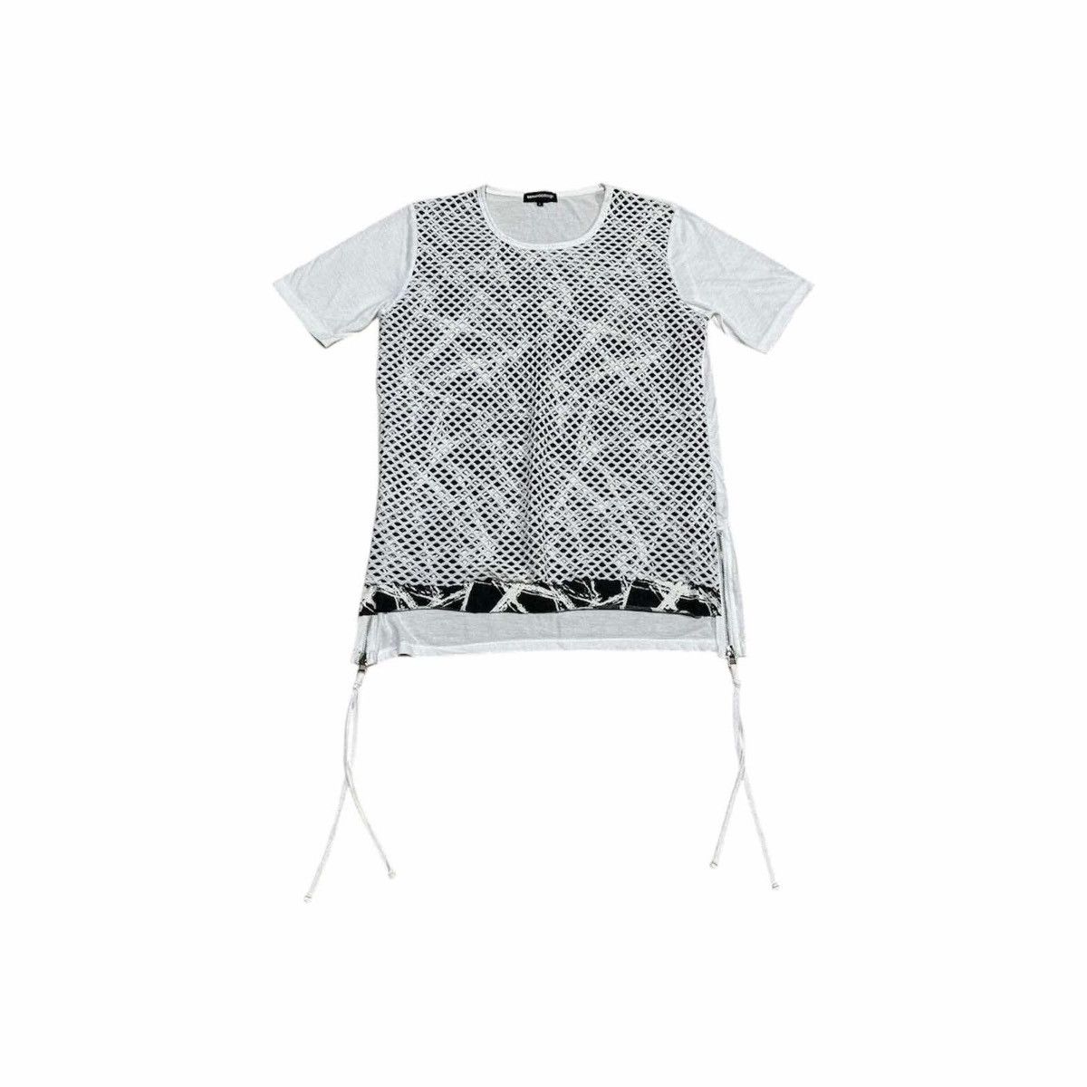 semanticdesign 🔥Y2K Semantic Design Zipper Bondage Mesh Double Layer Shirt Size US L / EU 52-54 / 3 - 2 Thumbnail