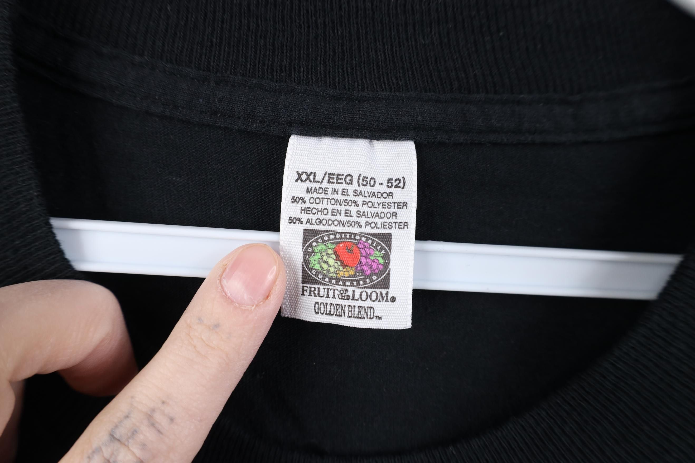 Vintage Vintage 90s Streetwear Pocket Short Sleeve T-Shirt Black Size US XXL / EU 58 / 5 - 6 Thumbnail