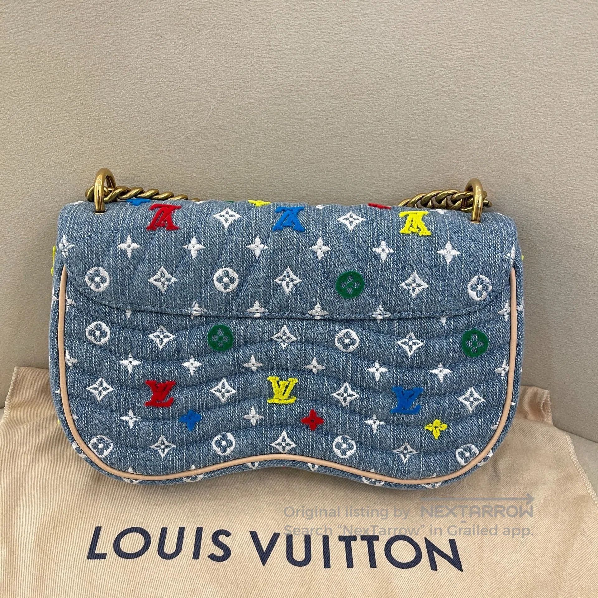 Louis Vuitton Louis Vuitton Wave Denim Crossbody Bag. Size ONE SIZE - 4 Thumbnail