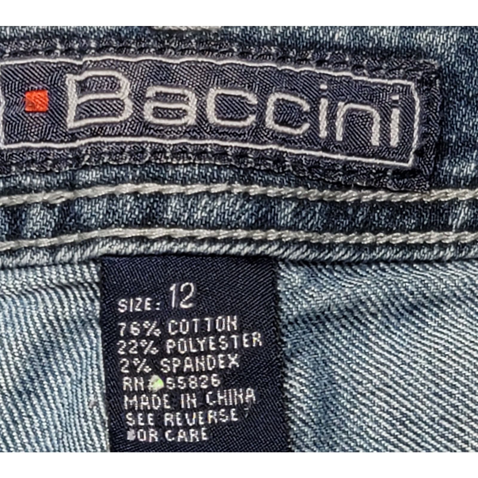 Other Baccini Blue Bermuda Denim Flat Front Shorts 12 Lightweight Size 34" / US 12 / IT 48 - 4 Thumbnail