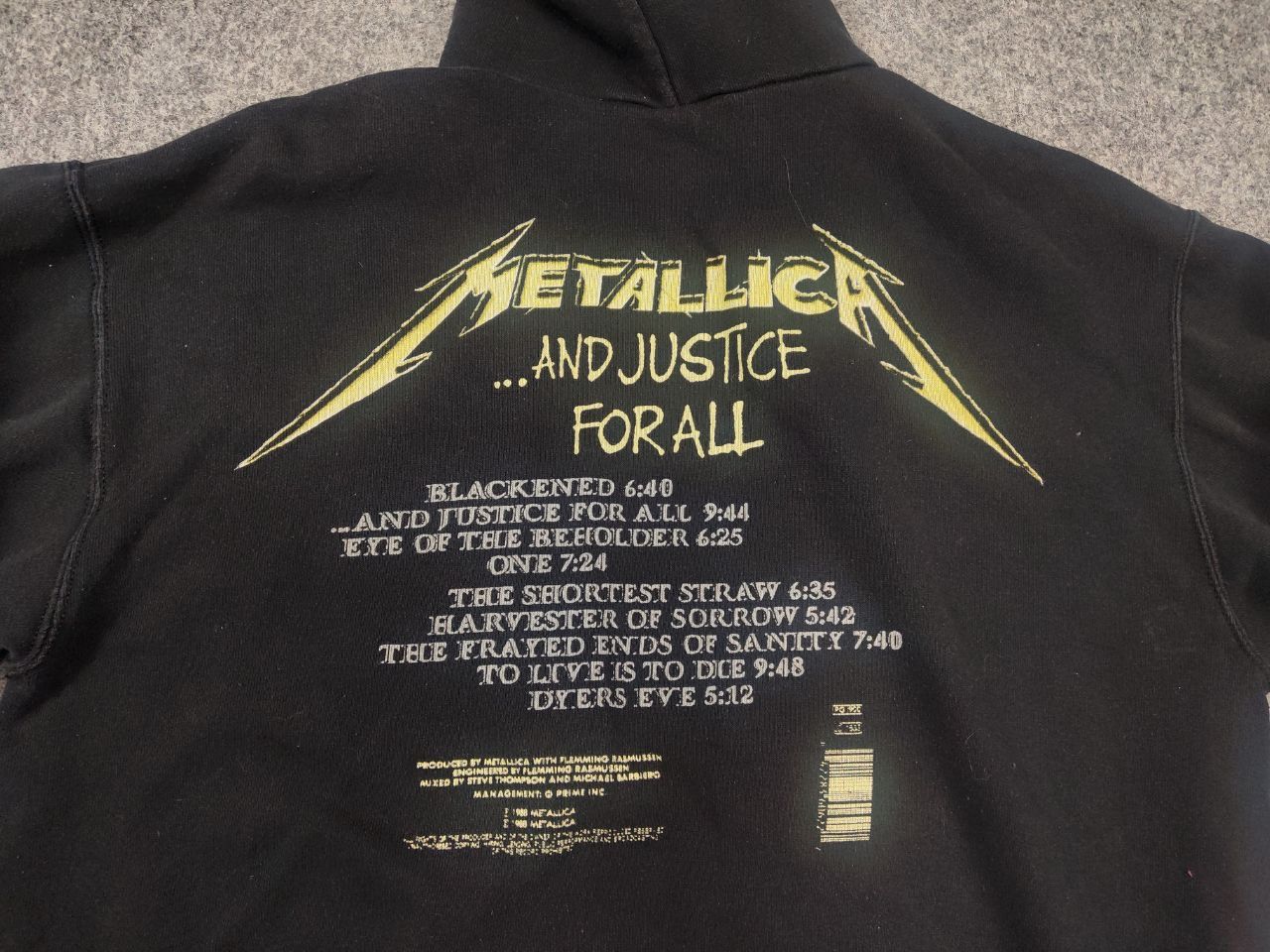 Vintage Vintage Metalicca Justice for All Black Hoodie Rock 90's Size US L / EU 52-54 / 3 - 11 Thumbnail