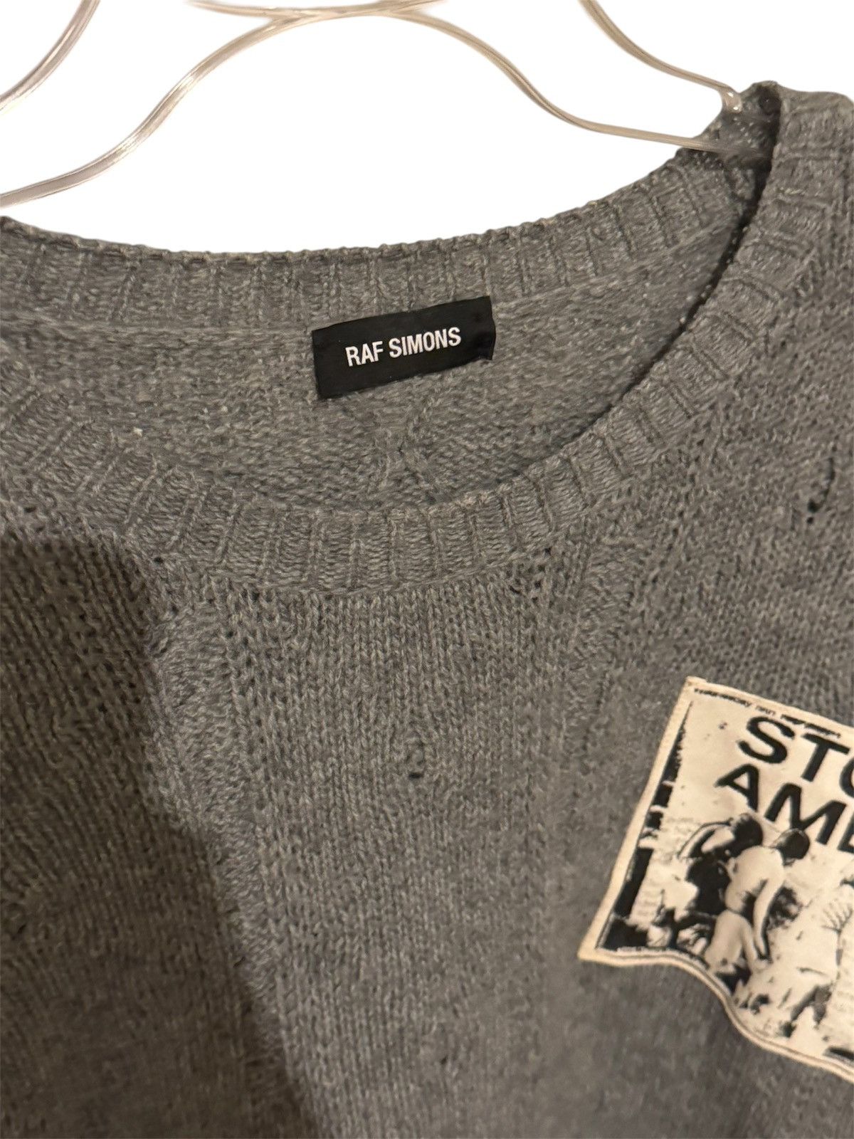 Raf Simons Raf Simons Oversized roundneck sweater with patches SS20 Size US M / EU 48-50 / 2 - 5 Thumbnail