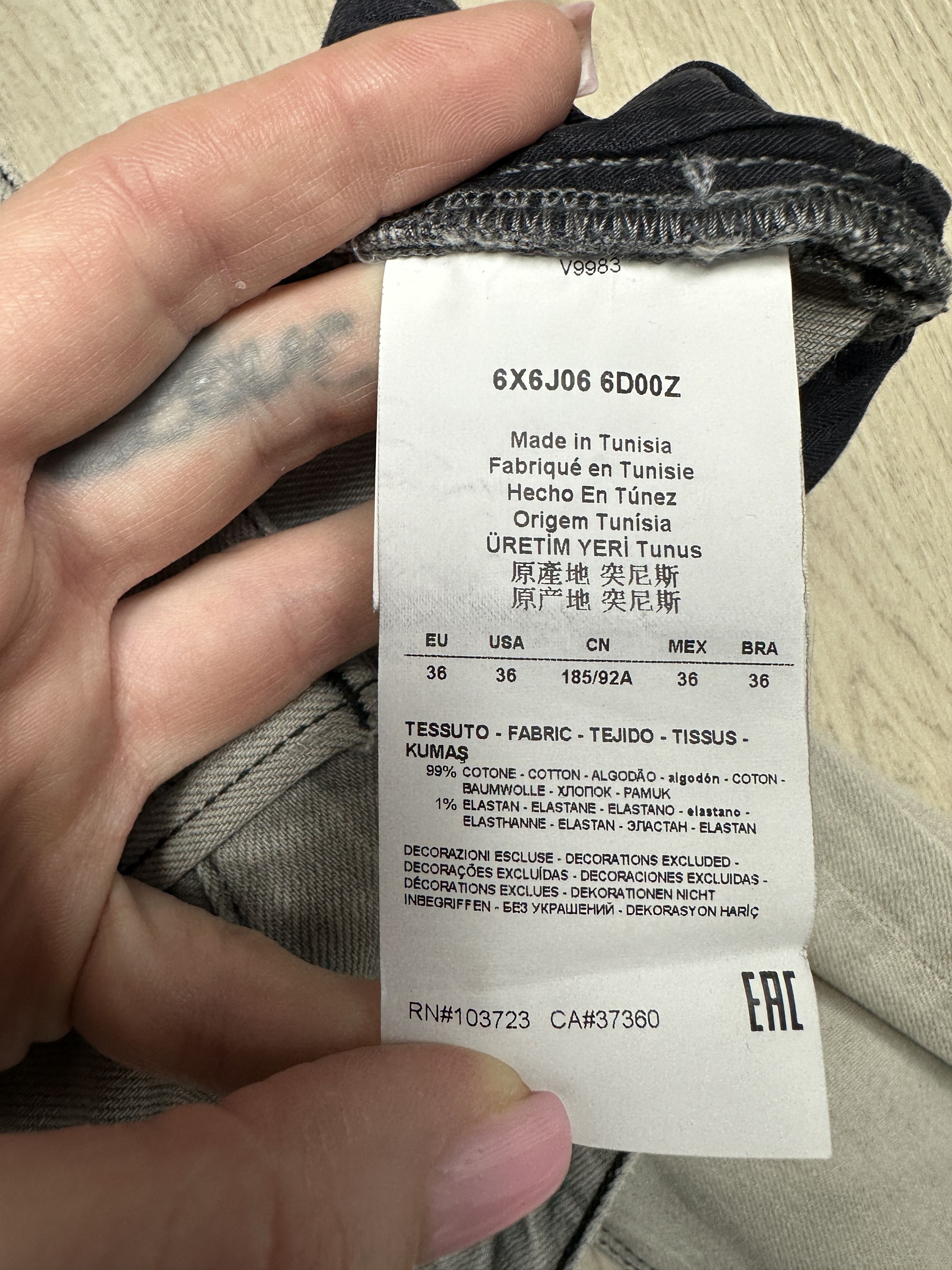 Armani Armani Jeans Mens Denim Pants Jeans Size US 36 / EU 52 - 11 Thumbnail