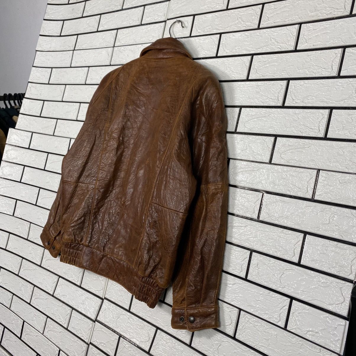 Issey Miyake Vintage Leather Jacket Strath Conar Blanket Fly Size US M / EU 48-50 / 2 - 11 Thumbnail