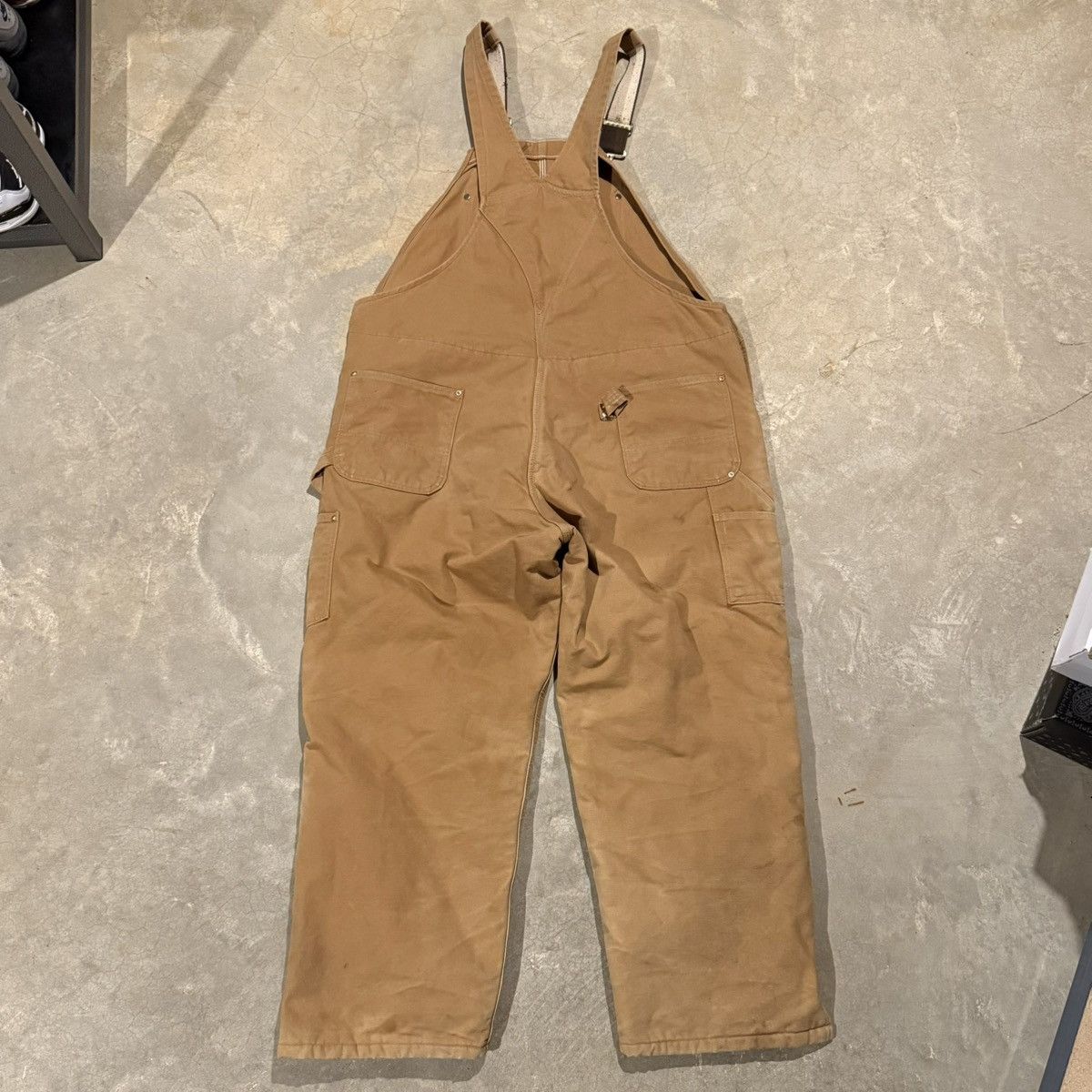 Carhartt Vtg Carhartt R02 Faded Double Knee Insulated Bib Overalls Size US 44 / EU 60 - 8 Thumbnail