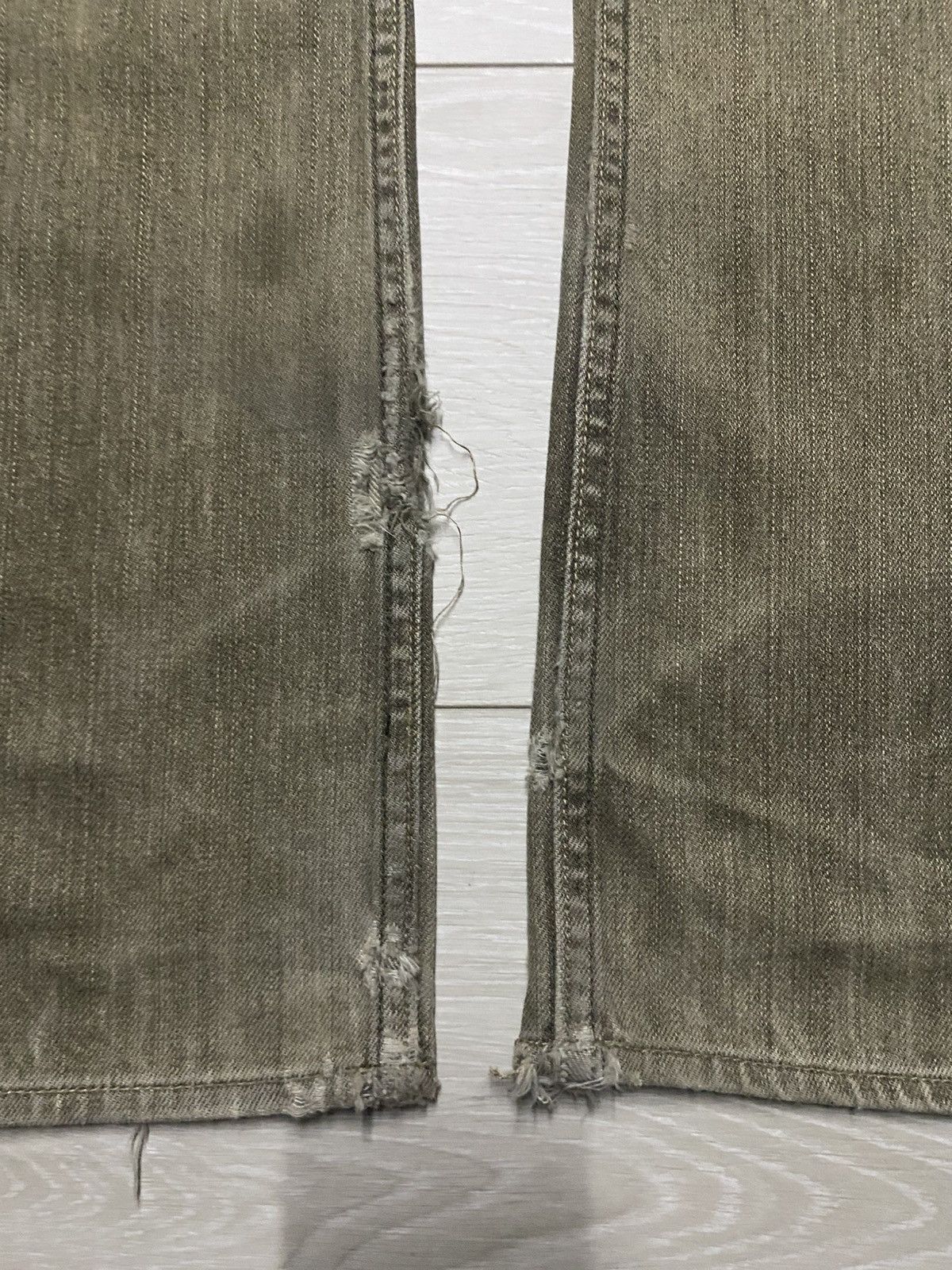 Dapper Dan × Gap Vintage Gap Denim Brown Faded Distressed Loose Jeans Size US 30 / EU 46 - 10 Thumbnail