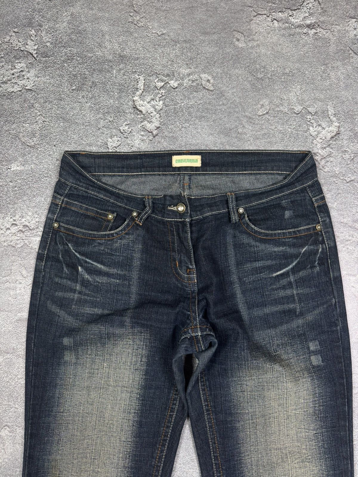 If Six Was Nine Y2K 2000s Flared Straight Bootcut Washed Jeans Size 36 Size US 32 / EU 48 - 8 Thumbnail