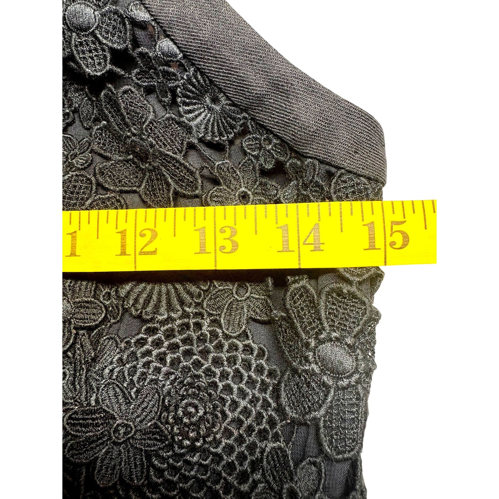 Anthropologie Anthropologie Women Lace Sheath Dress Black 00 Quiet Luxury Size XXS / US 00 / IT 34 - 5 Thumbnail