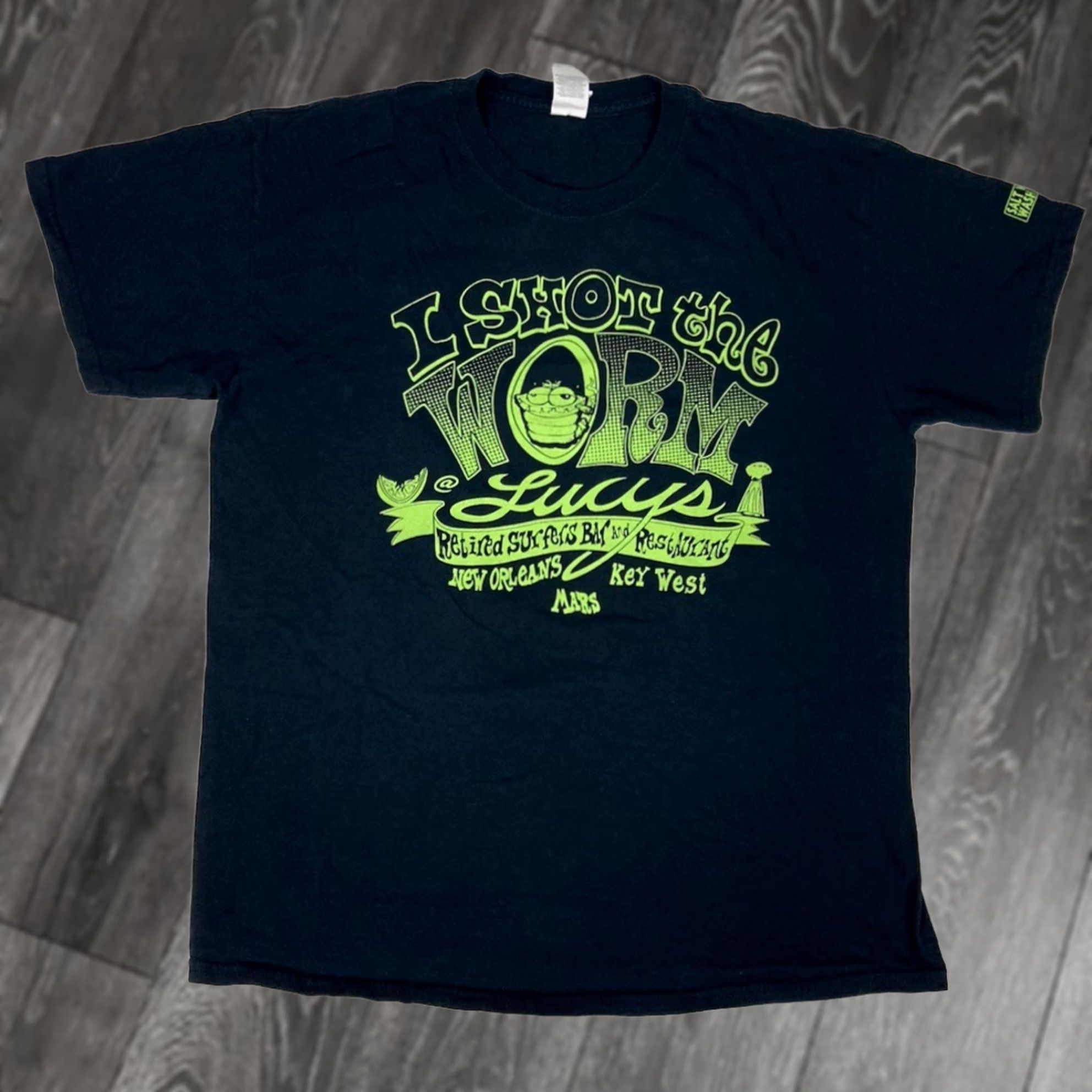 Gildan Gildan Lucy's Bar T-Shirt Men Large Black Graphic Print Crew Neck Short Sleeve All Seasons Logo Daytime Size US L / EU 52-54 / 3 - 1 Thumbnail