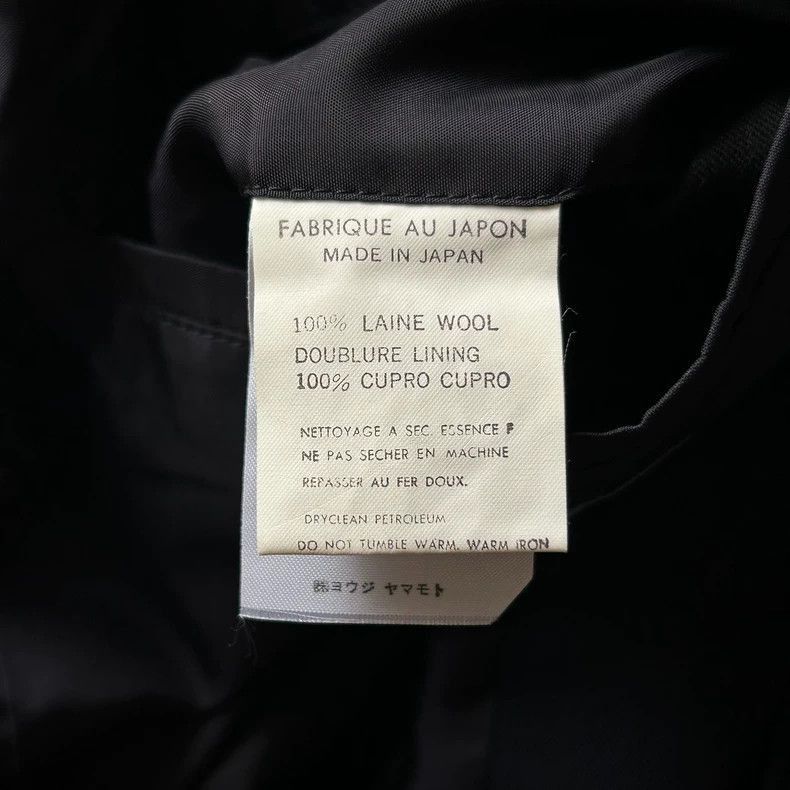 Yohji Yamamoto Yohji Yamamoto Yohji Yamamoto Navy Blue Wool Blazer Size US M / EU 48-50 / 2 - 7 Thumbnail