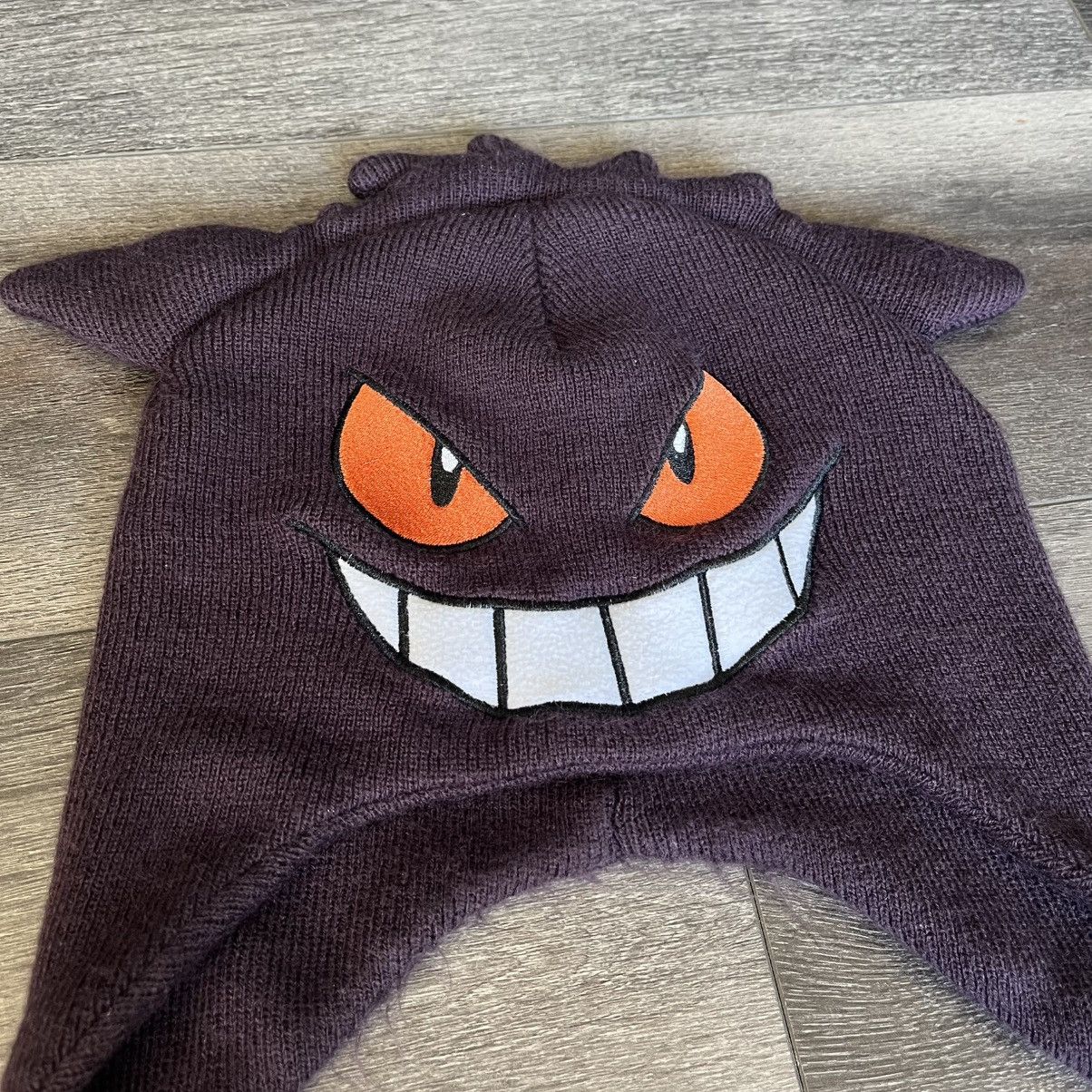 Pokemon Vintage Style Pokemon Gengar String Skull Beanie Hat Cap Size ONE SIZE - 2 Thumbnail