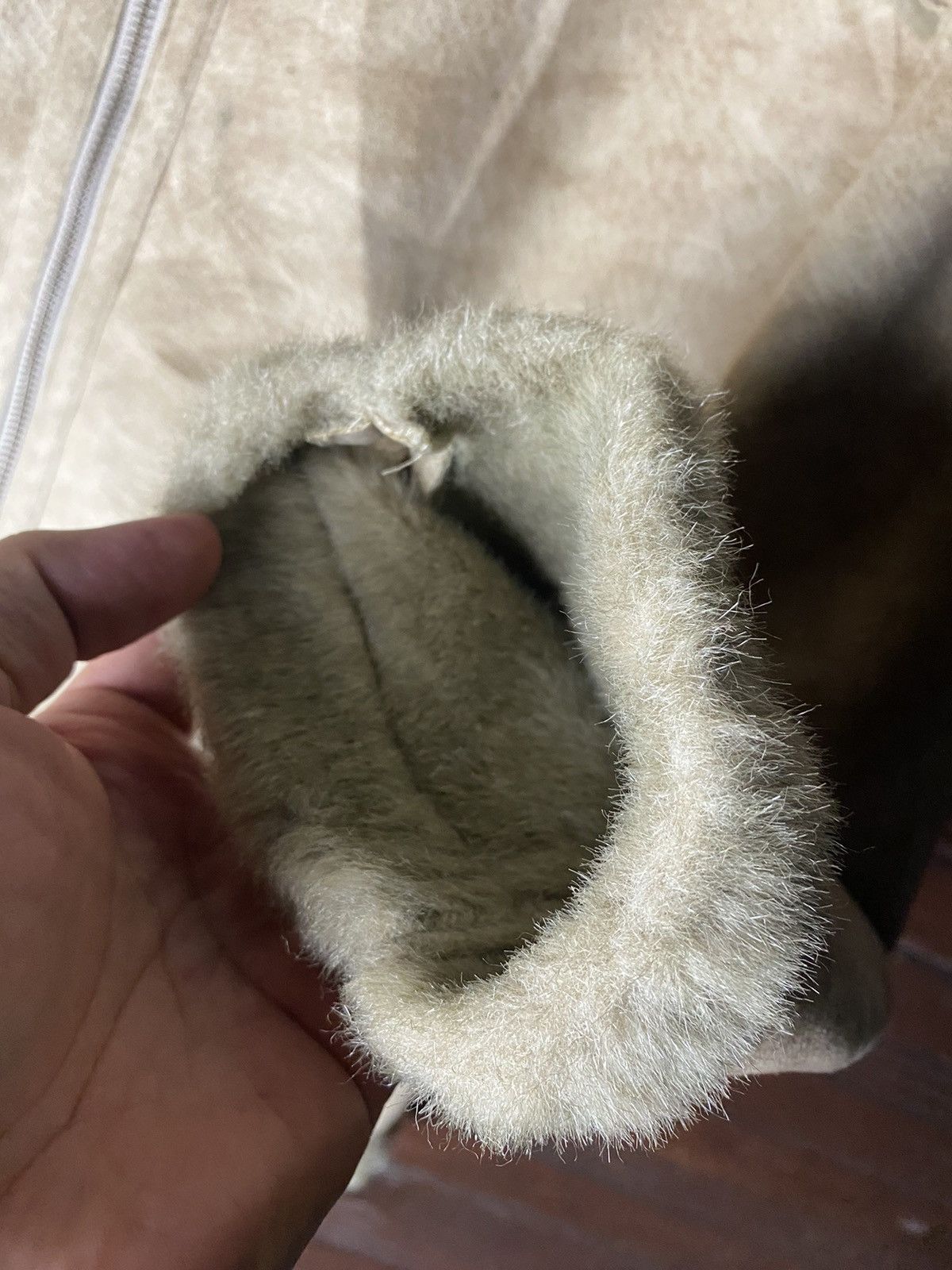 Leather Rare Fur minx Sherpa Leather Jacket Size US M / EU 48-50 / 2 - 9 Thumbnail