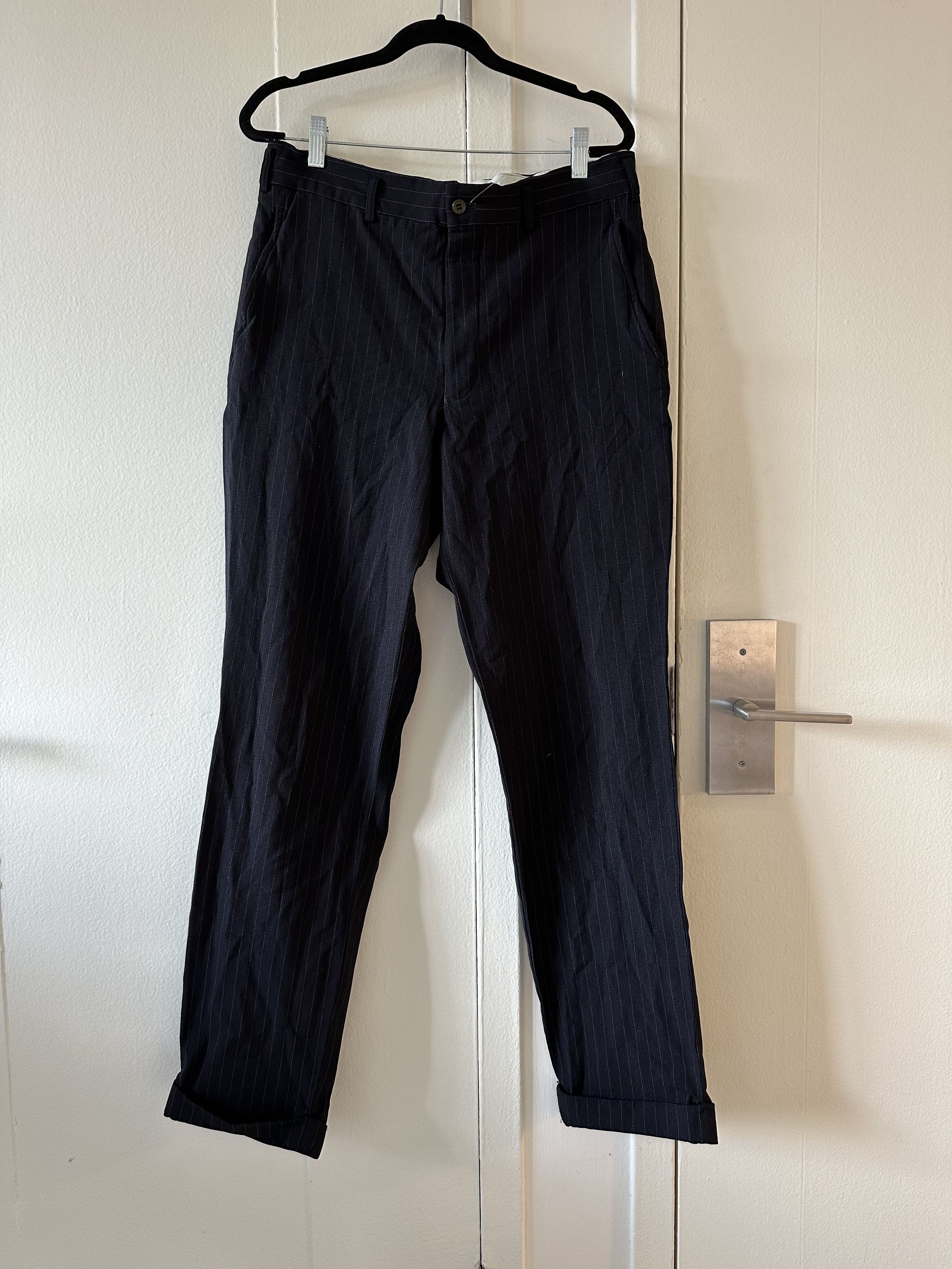 Comme des Garcons Comme des Garcons Homme Deux Pinstriped Trousers Size US 32 / EU 48 - 1 Thumbnail