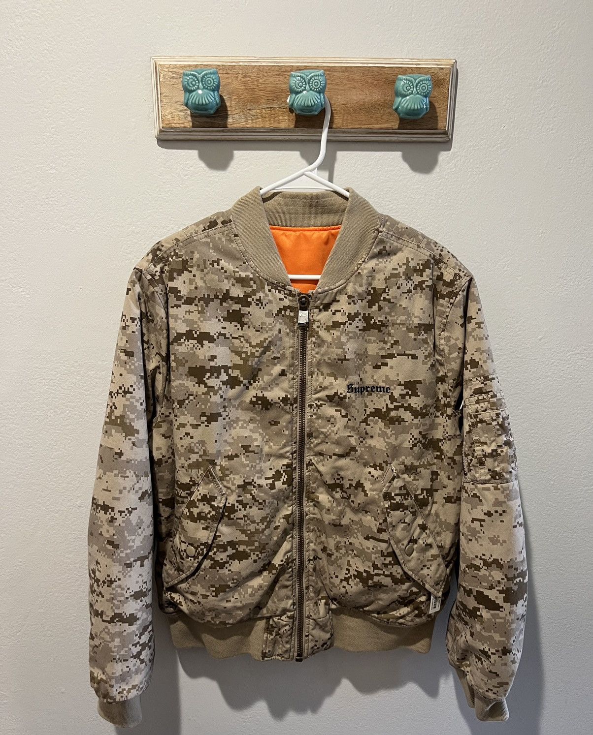 image of Supreme Digi Camo Reversible Ma-1 Jacket, Men's (Size Medium)