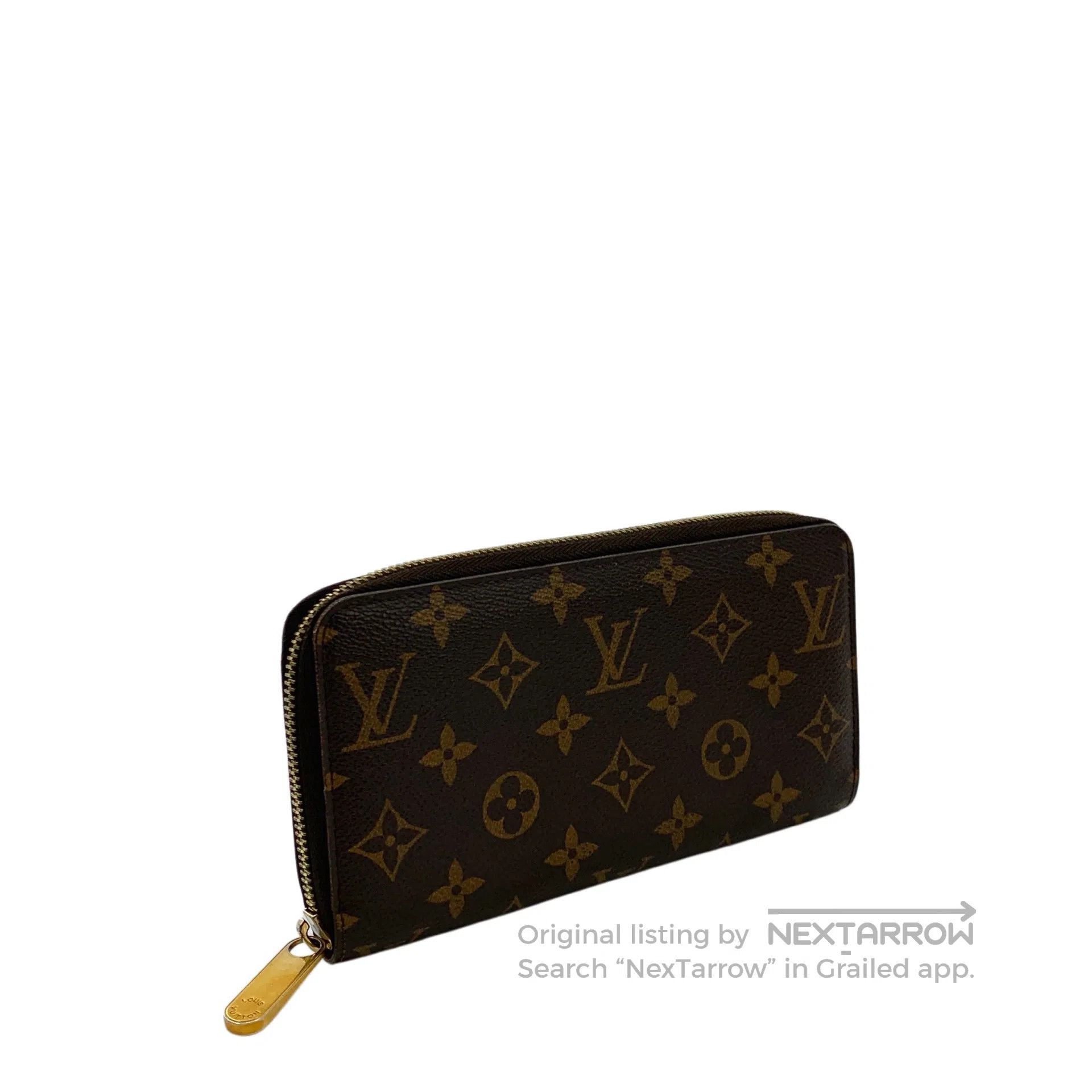 Louis Vuitton Louis Vuitton Dark Brown Logo Monogram Full Print Wallet| Size ONE SIZE - 3 Thumbnail