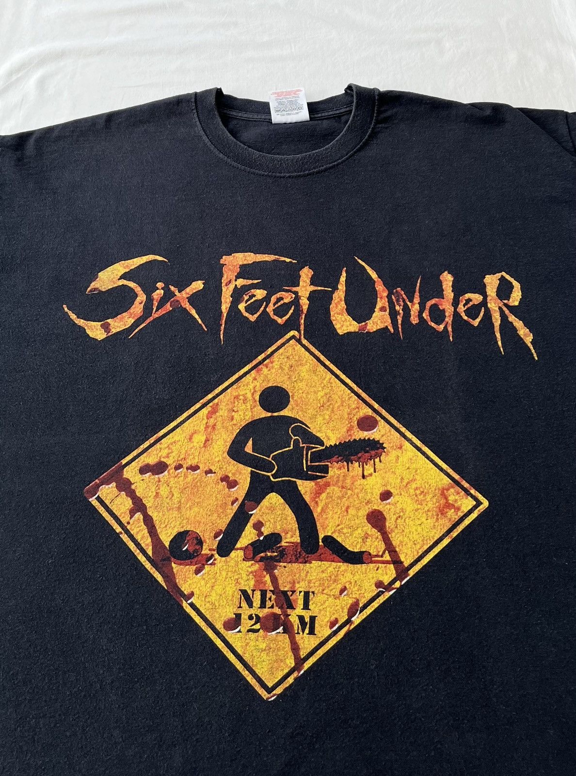 Band Tees Vintage 2000s Six Feet Under Death Metal Band Black T-shirt Size US XL / EU 56 / 4 - 3 Thumbnail