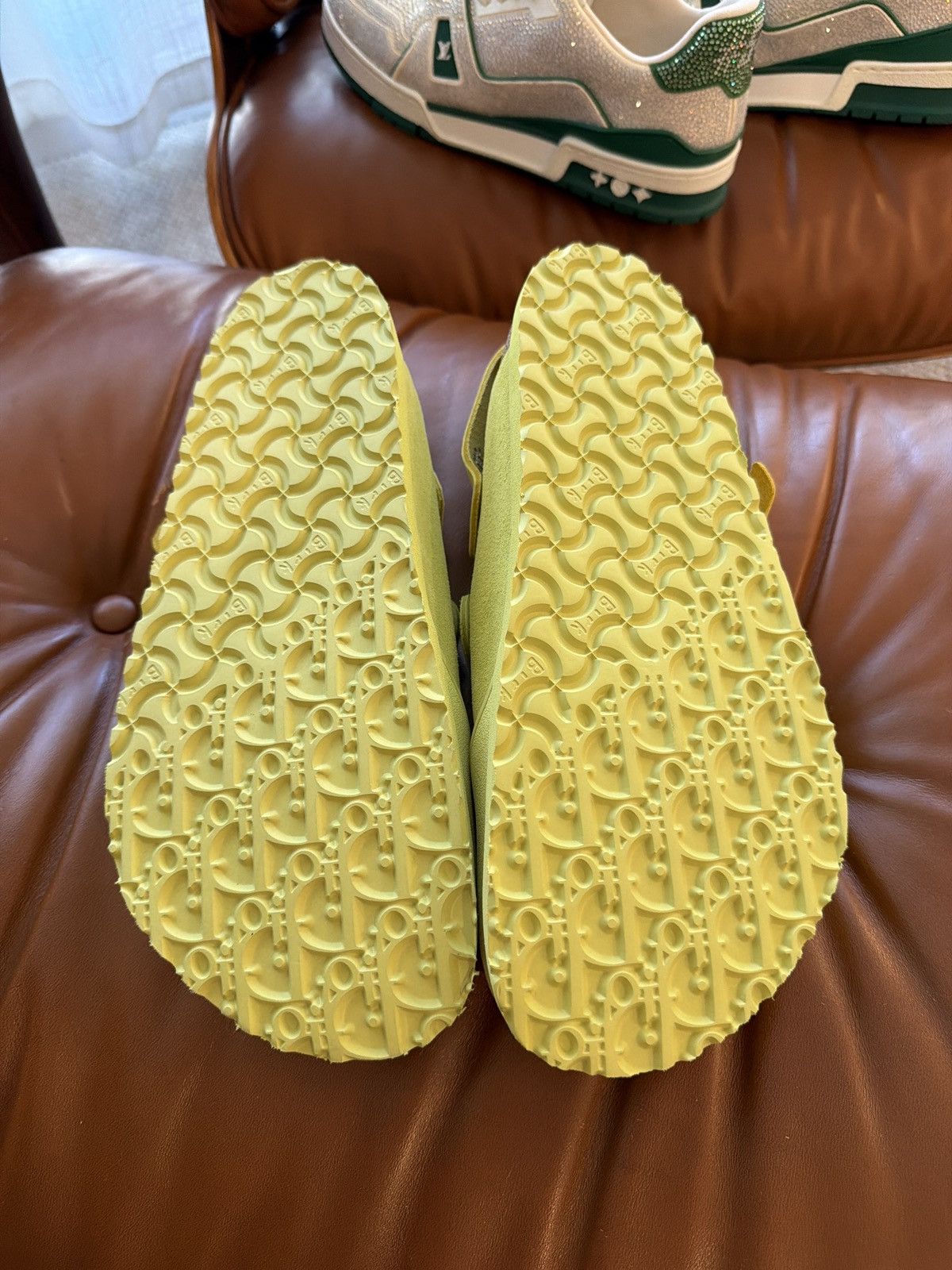 Dior Dior X Birkenstocks - Yellow/Green Color Size US 10.5 / EU 43-44 - 3 Thumbnail