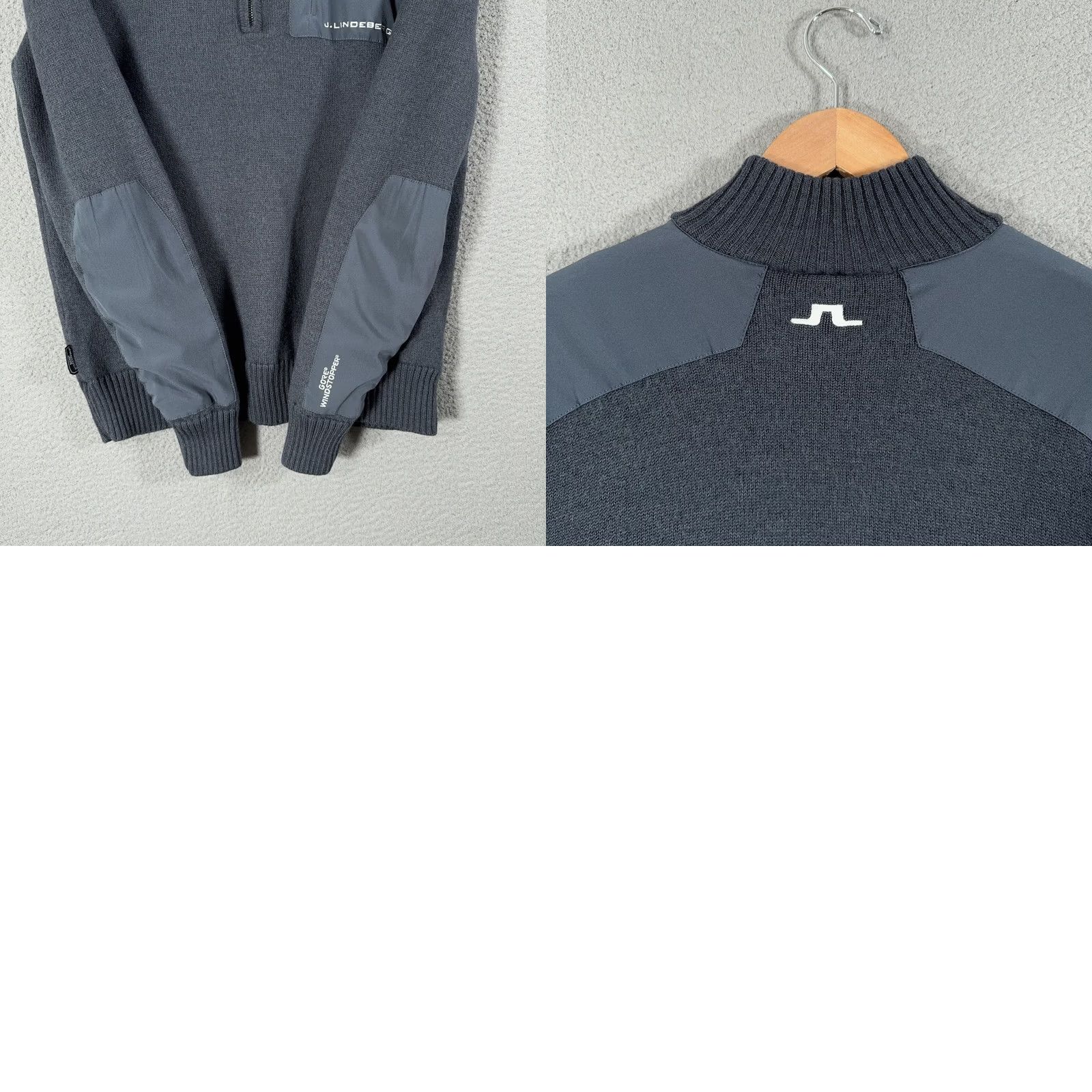 J.Lindeberg J.Lindeberg Sweater Mens Small READWool Gore Windstopper 1/4 Zip Lined Pullover Size US S / EU 44-46 / 1 - 9 Thumbnail