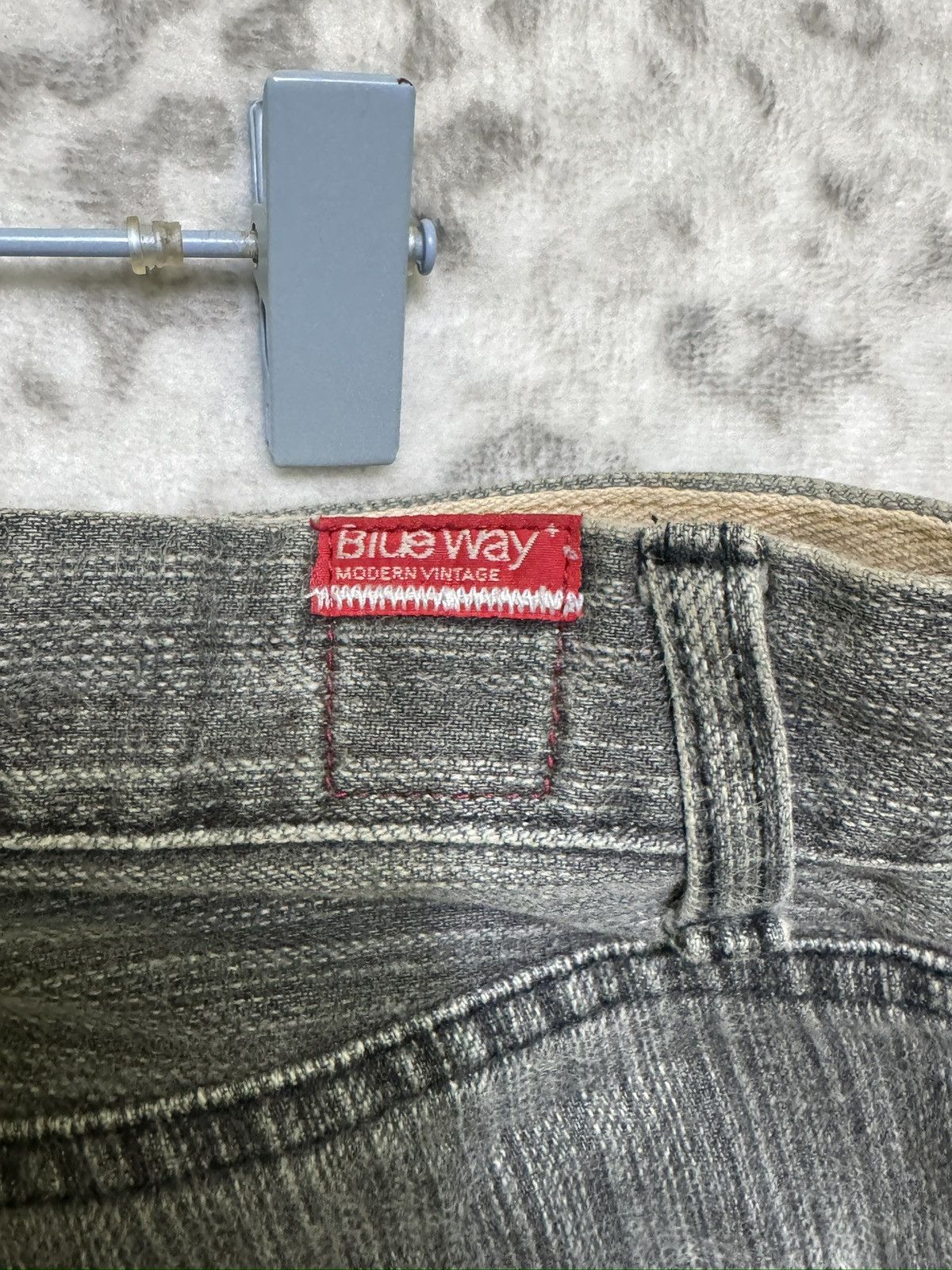 Japanese Brand Vintage Blueway Pinstriped Double Pocket Worker Style Size US 36 / EU 52 - 13 Thumbnail