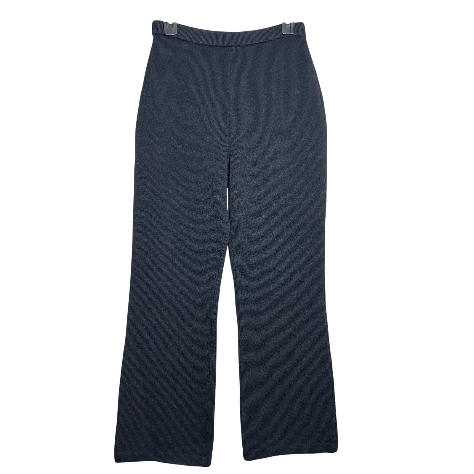 Other St John Black Knit Pants Size 8 Stretch Pull On Straight USA Size 30" / US 8 / IT 44 - 1 Thumbnail