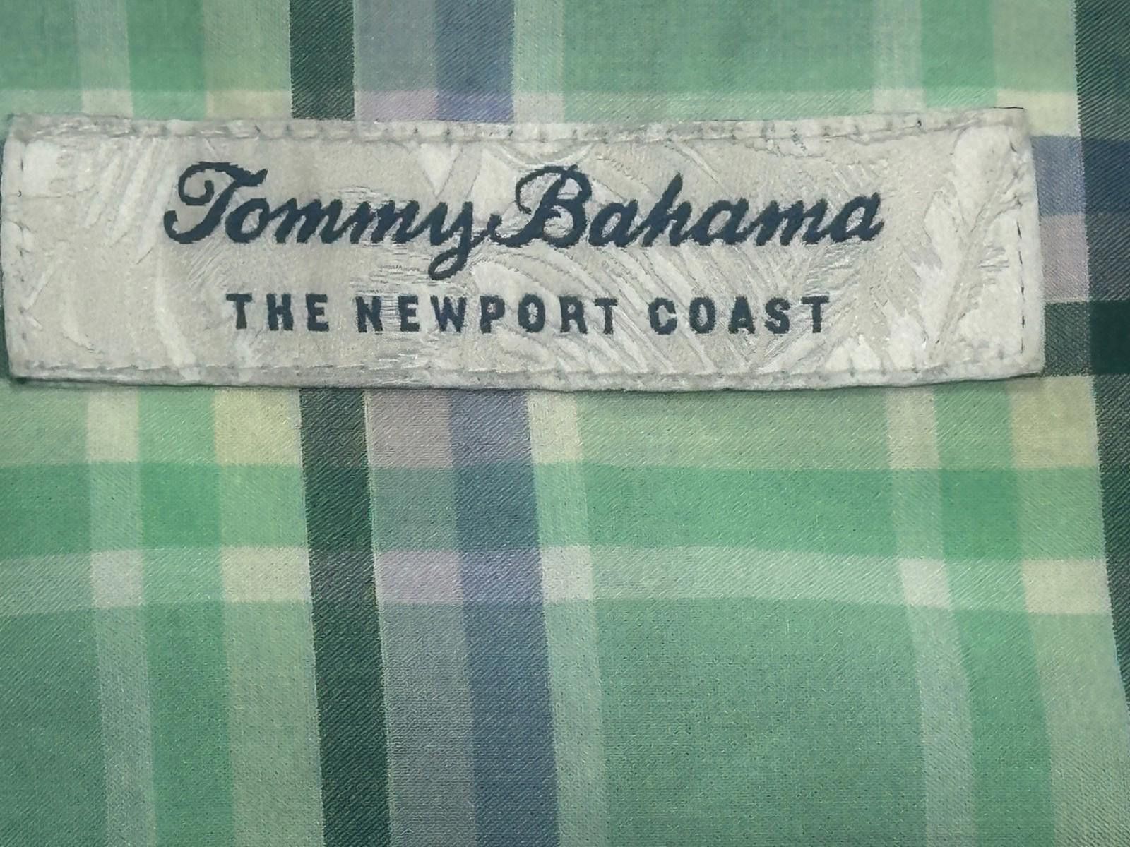 Tommy Bahama Tommy Bahama Newport Coast Plaid Button Up Shirt Green Men L Size US L / EU 52-54 / 3 - 7 Thumbnail