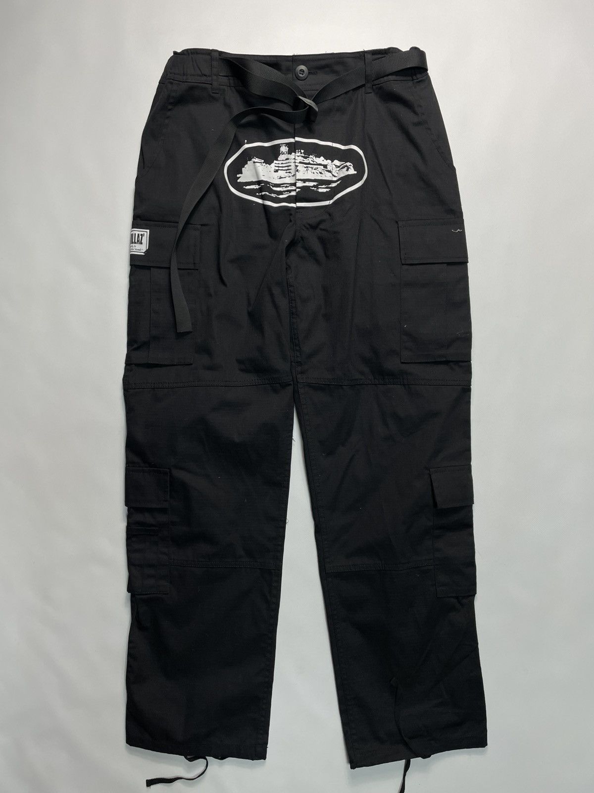 Corteiz CORTEIZ VVS VELOUR BOTTOMS [TRIPLE BLACK] | Grailed