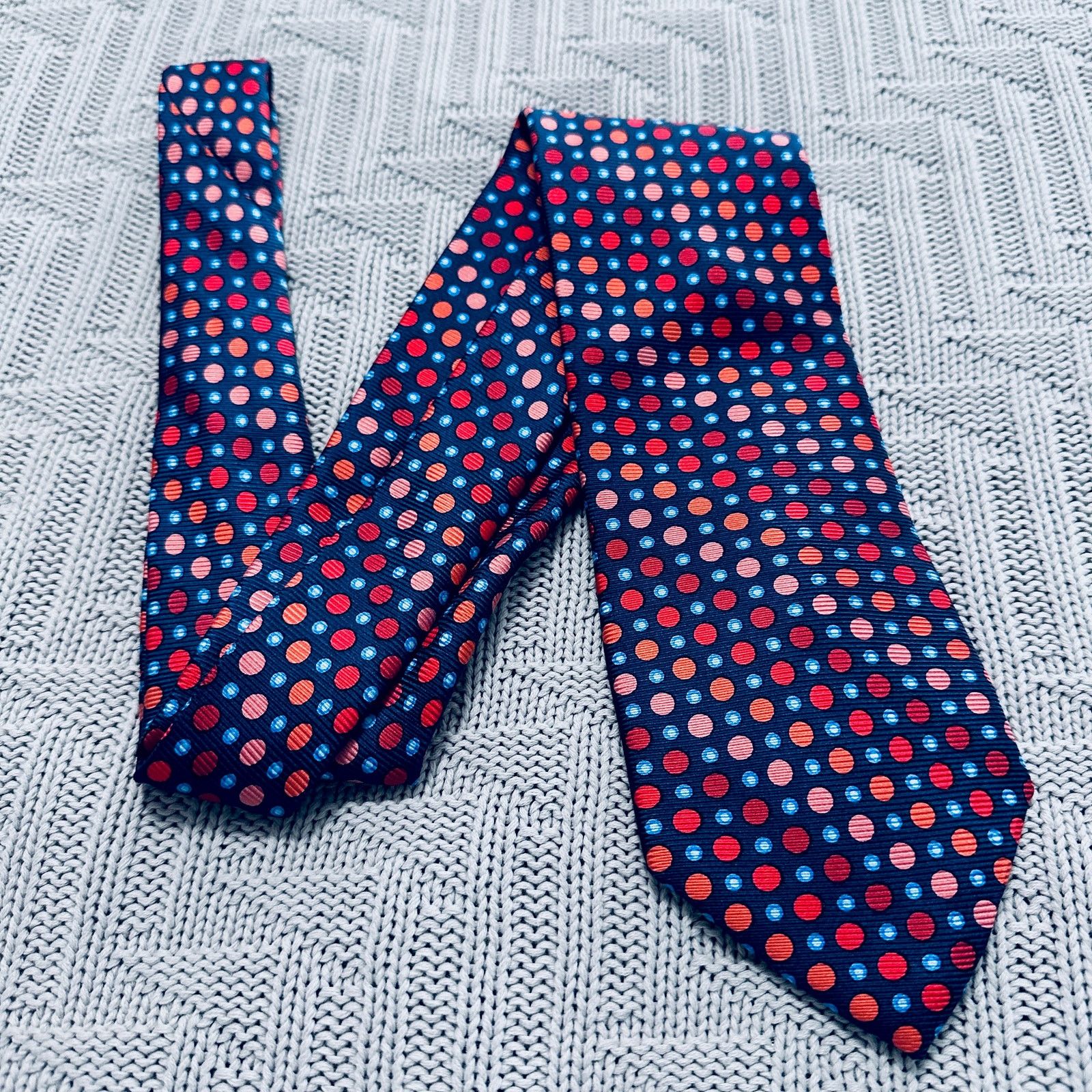 Vintage Vintage Fangi red ombre polka dot Italian silk tie Size ONE SIZE - 1 Thumbnail