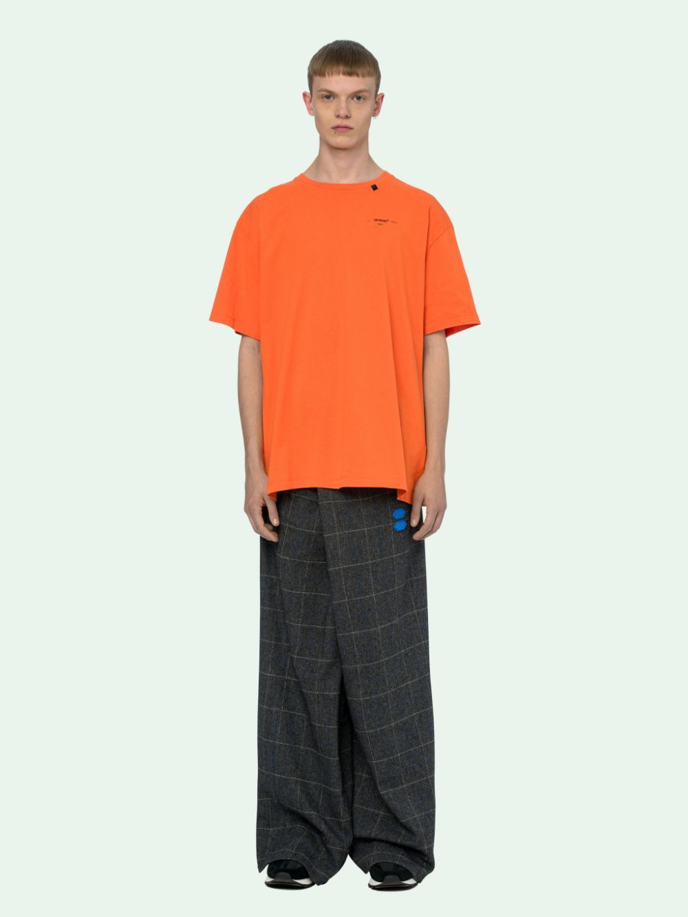 Off-White Orange Embroidered Scribble Arrows Oversized Logo T-Shirt Size US M / EU 48-50 / 2 - 4 Thumbnail
