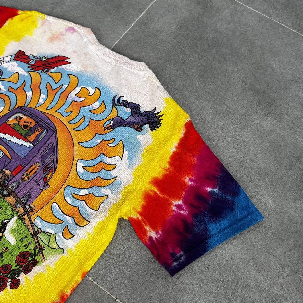 Liquid Blue Vintage 1994 Grateful Dead Summer Tour Bus Tie Dye Shirt Size US S / EU 44-46 / 1 - 16 Thumbnail