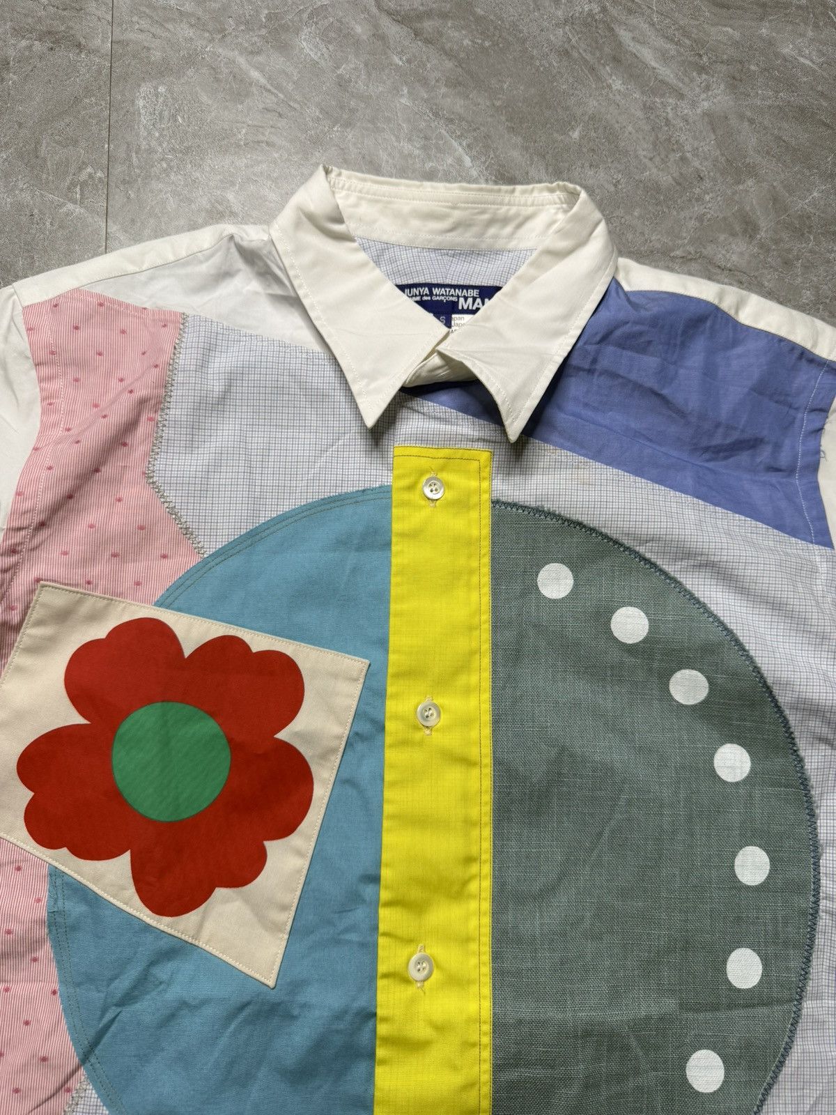 Junya Watanabe Junya Watanabe S/S 16 Patchwork Shirt Size US S / EU 44-46 / 1 - 2 Thumbnail