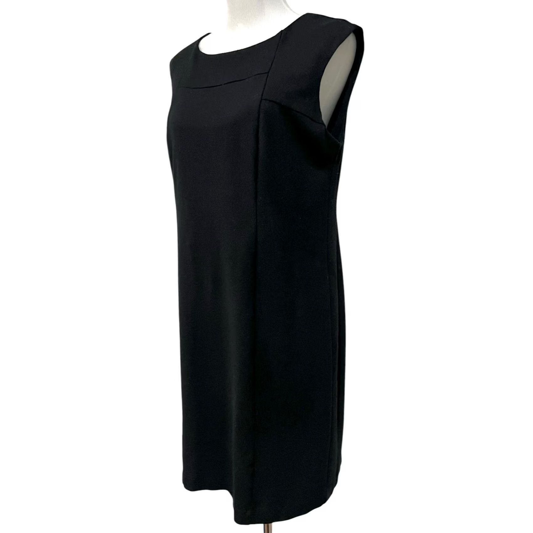 Vintage Chico’s So Slimming Jackie Sheath Dress Black Size 12 Classic Hidden Shaping Knee Length Womens Slimming Dress Size XL / US 12-14 / IT 48-50 - 3 Thumbnail