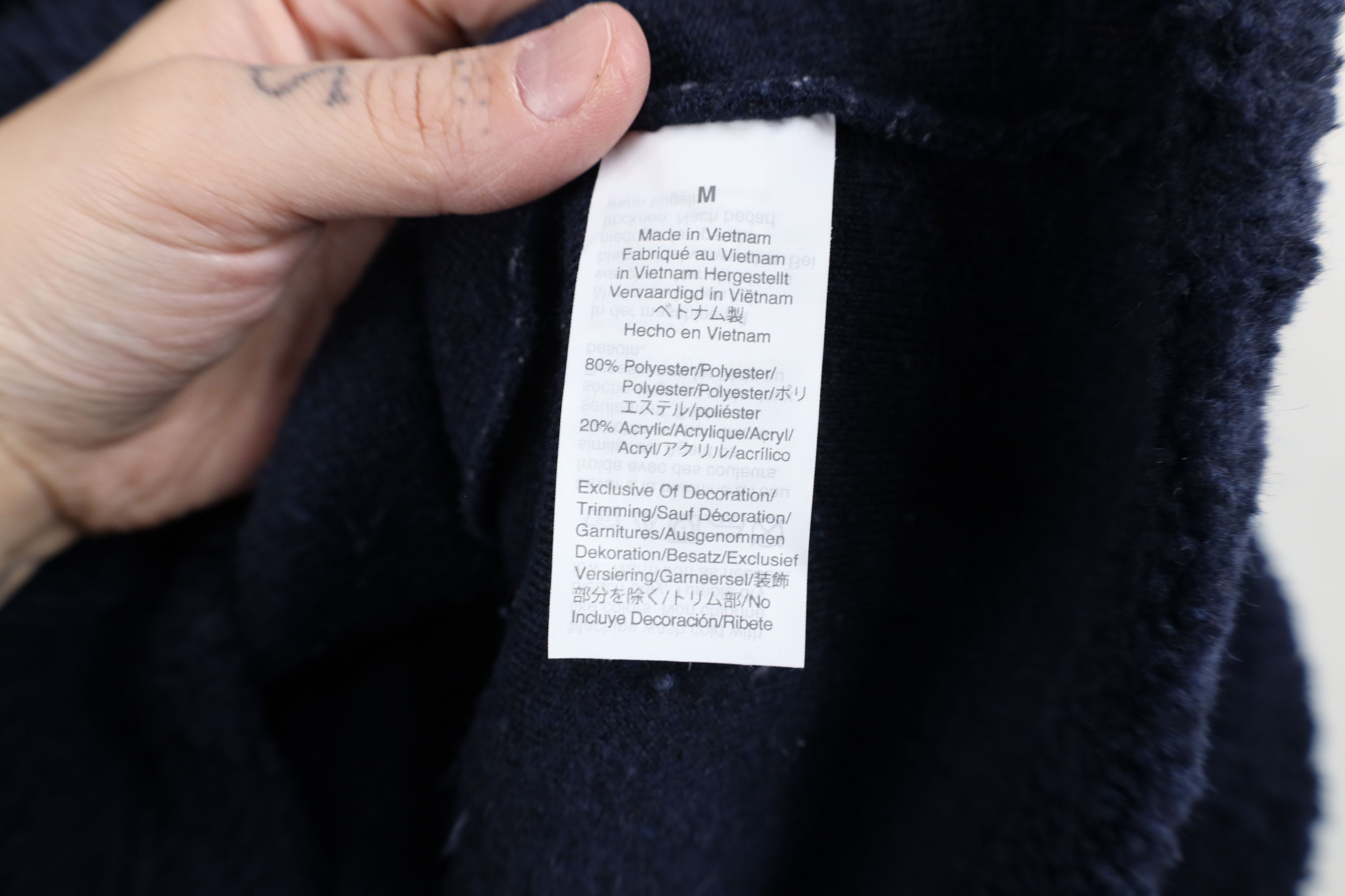 J.Crew J Crew Deep Pile Fleece Half Zip Pullover Sweater Navy Blue Size M / US 6-8 / IT 42-44 - 9 Thumbnail