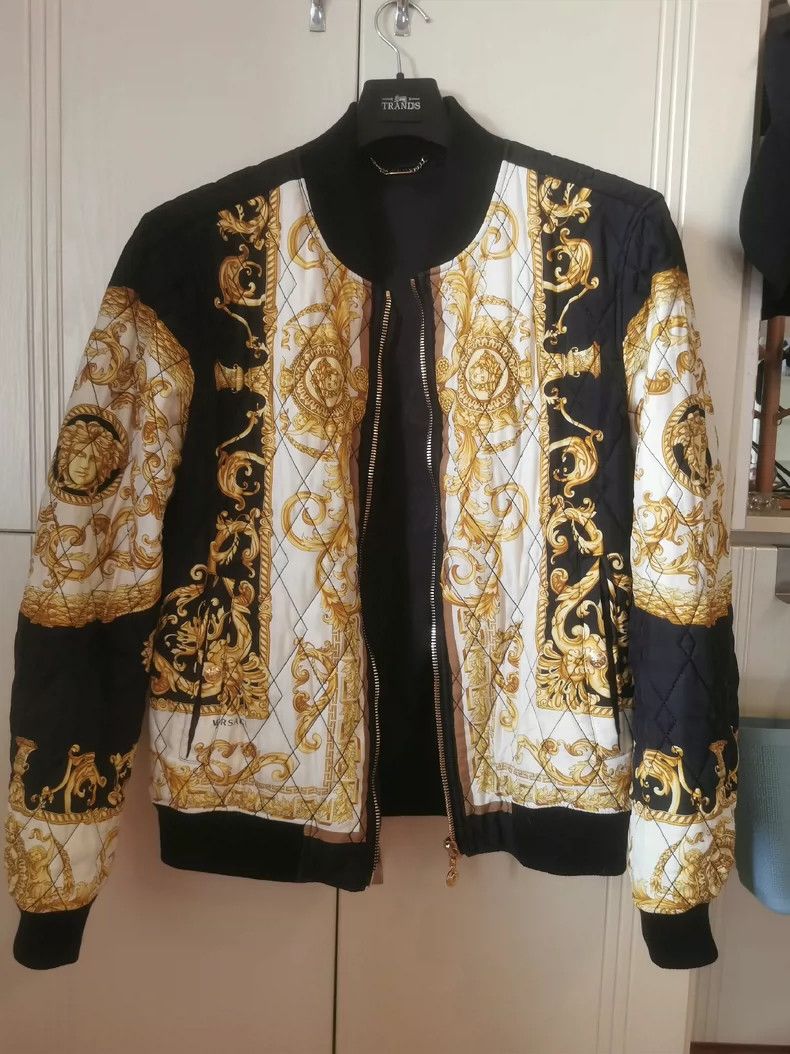 Versace Versace Black gold classic silk cotton suit Size US M / EU 48-50 / 2 - 1 Thumbnail