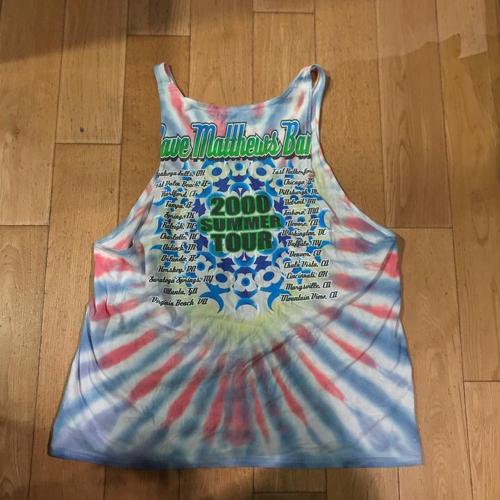 Band Tees × Vintage Vintage Tie Dye Tank Top Tie Dye Dave Matthews band Size US M / EU 48-50 / 2 - 4 Thumbnail