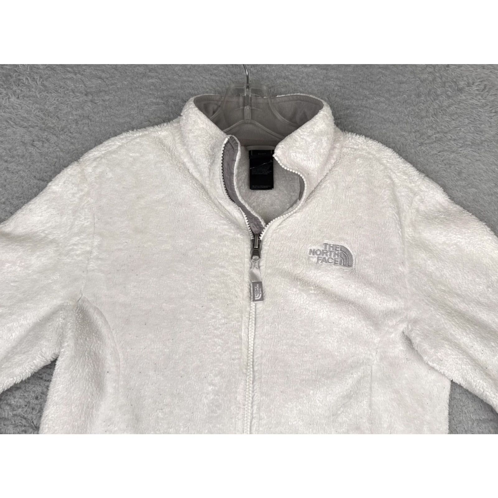 The North Face The North Face Jacket Womens Medium White Soft Fleece Full Zip Mock Neck Size M / US 6-8 / IT 42-44 - 7 Thumbnail