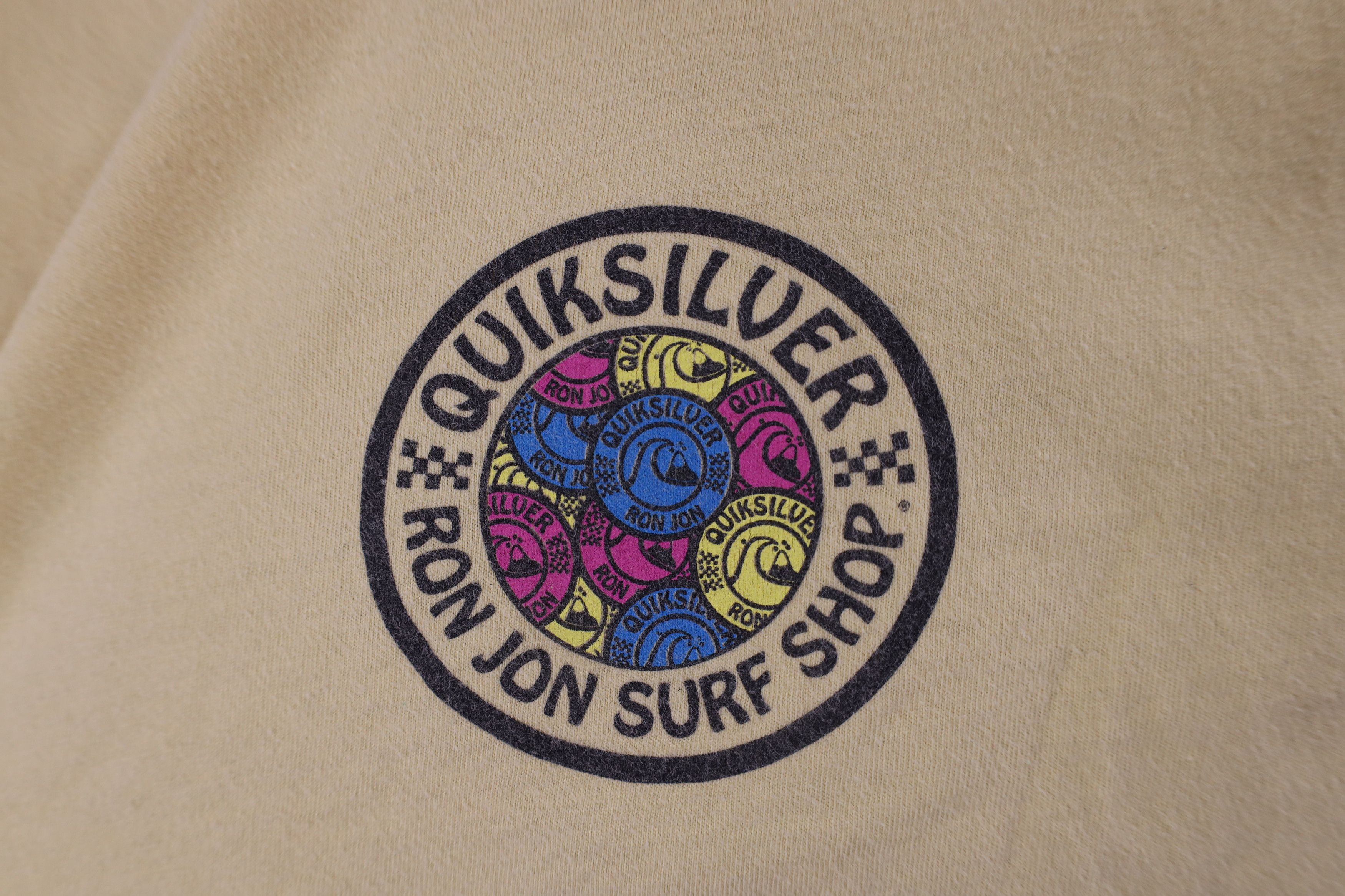 Quiksilver × Vintage Quiksilver x Ron Jon Surf Shop Spell Out Surfing T-Shirt Size US M / EU 48-50 / 2 - 4 Thumbnail