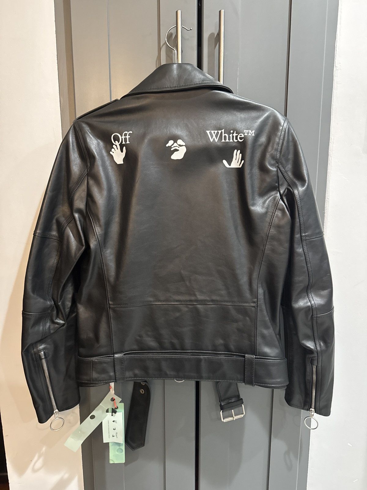 Off-White Black leather Biker Size US S / EU 44-46 / 1 - 2 Thumbnail