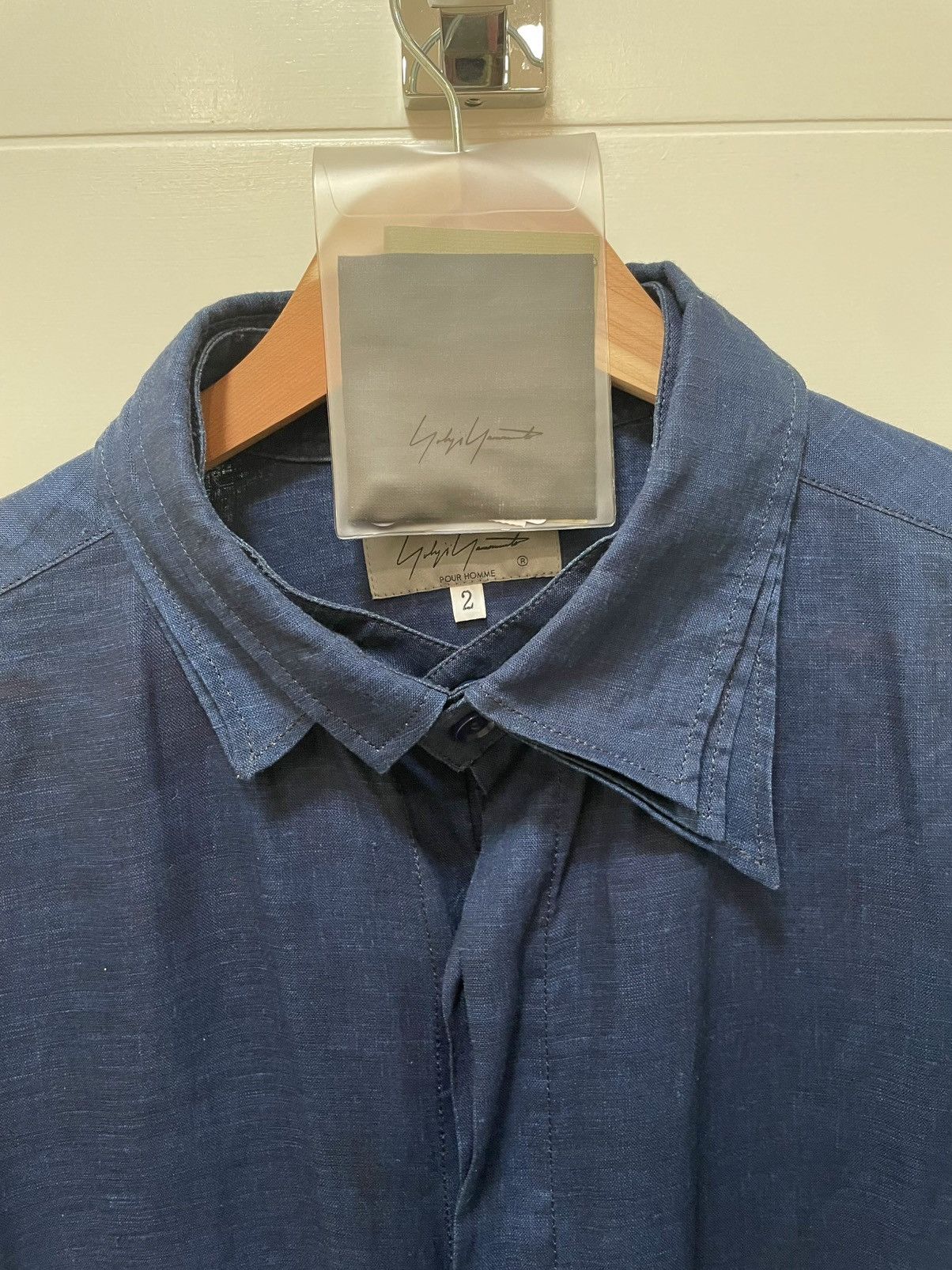 Yohji Yamamoto Yohji Yamamoto Pour Homme S/S 23 Spare Collar Long Shirt Size US L / EU 52-54 / 3 - 3 Thumbnail