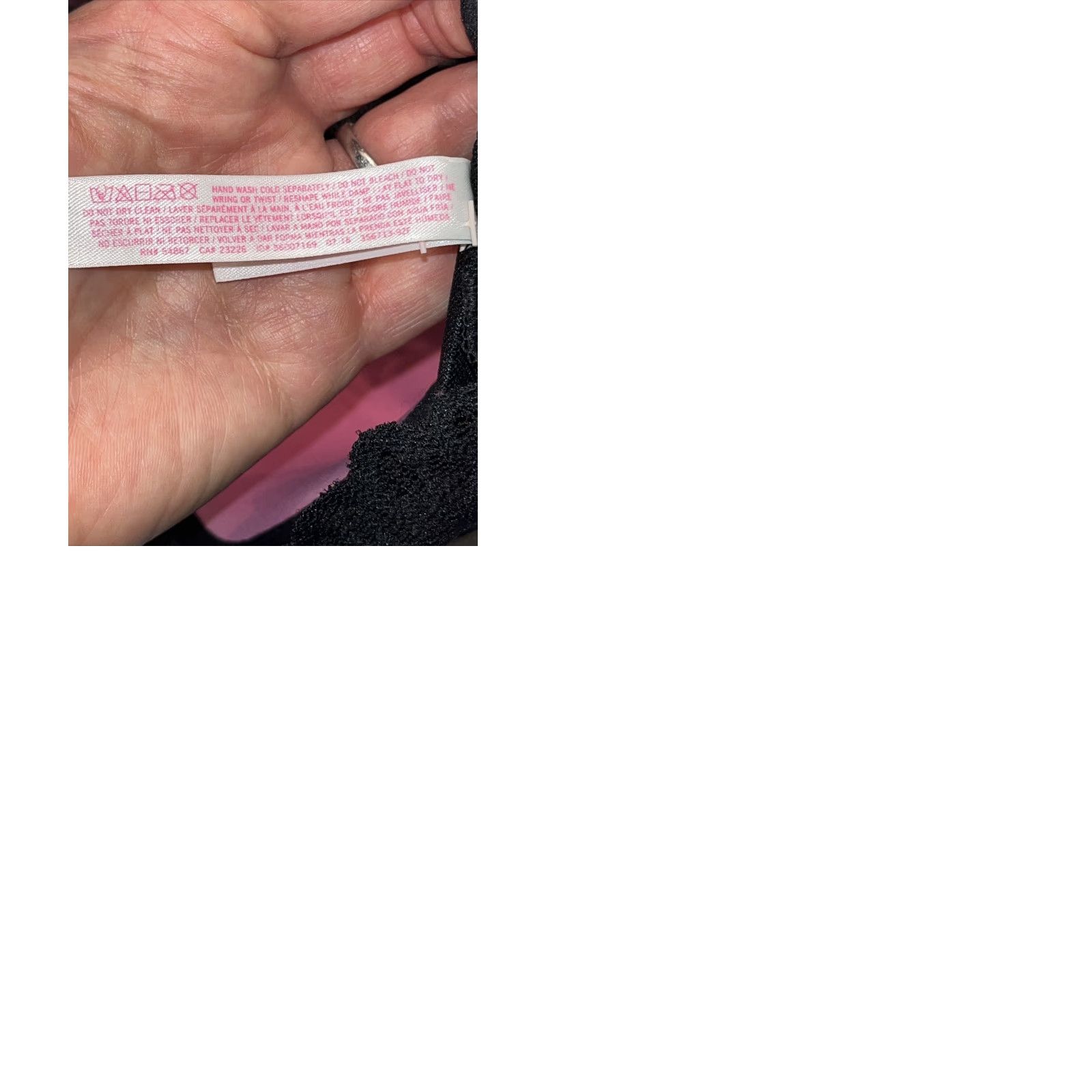 Victoria's Secret Victoria’s Secret PINK Bra Bralette Lace Wireless Padded PushUp Pullover M Black Women’s PINK Bralette Lace Bra Size ONE SIZE - 9 Thumbnail