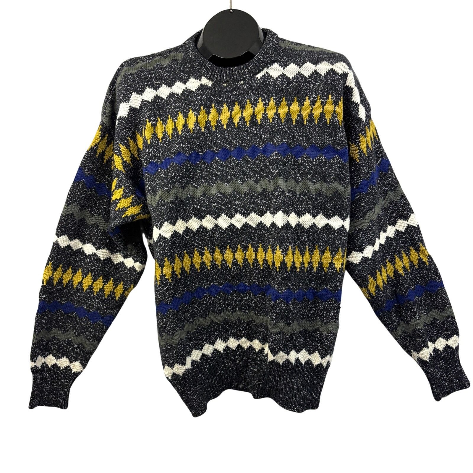 Liz Claiborne Vtg Claiborne Men’s Medium Geometric Crewneck Sweater Size US M / EU 48-50 / 2 - 1 Thumbnail