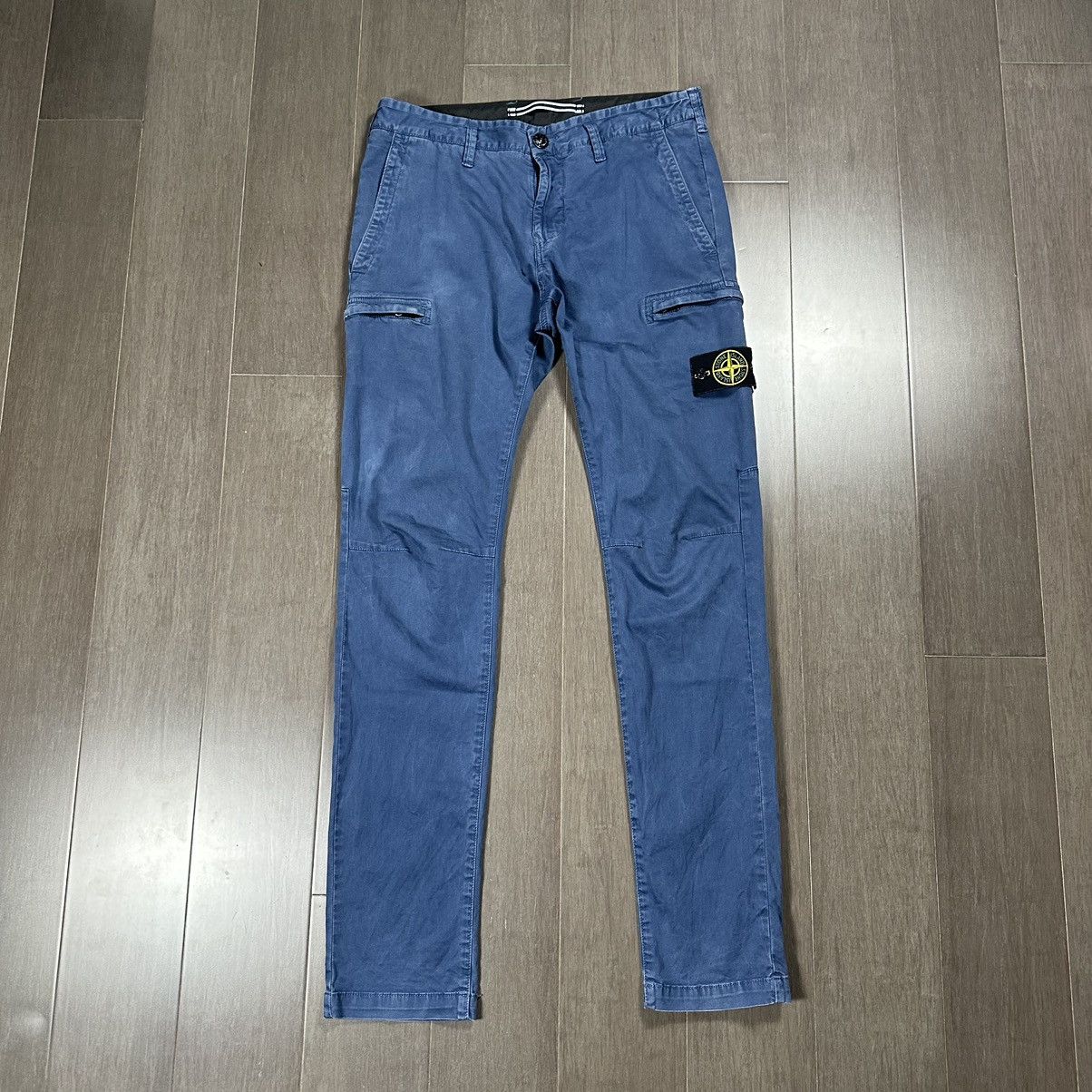Stone Island Blue Cargo Pants