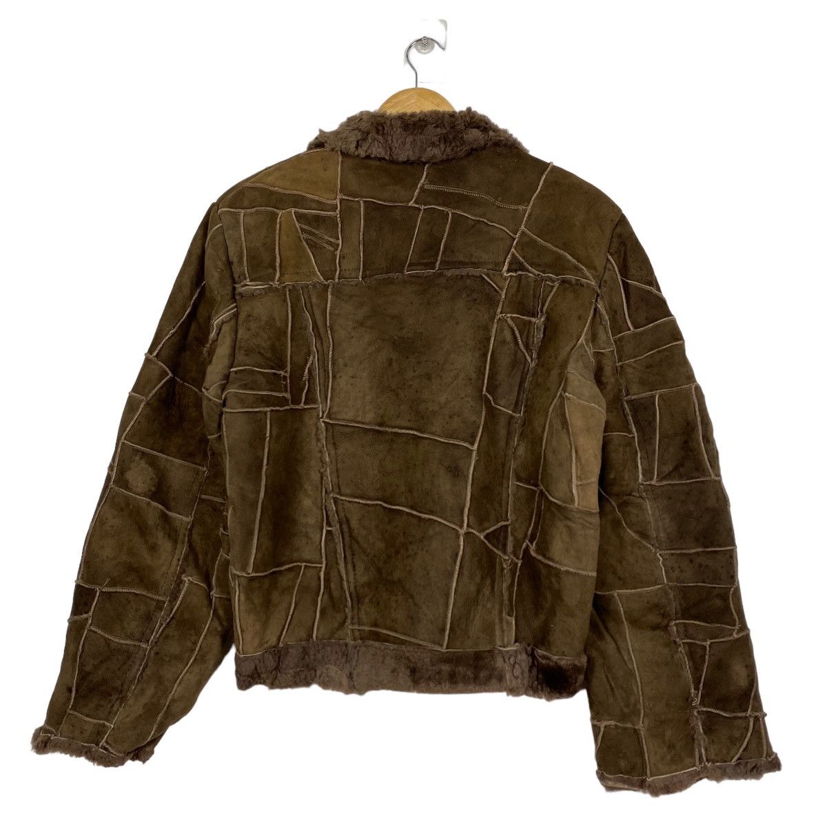 Japanese Brand Patchwork Sherpa Jacket Mink Fur Cropped Coat Size US M / EU 48-50 / 2 - 10 Thumbnail