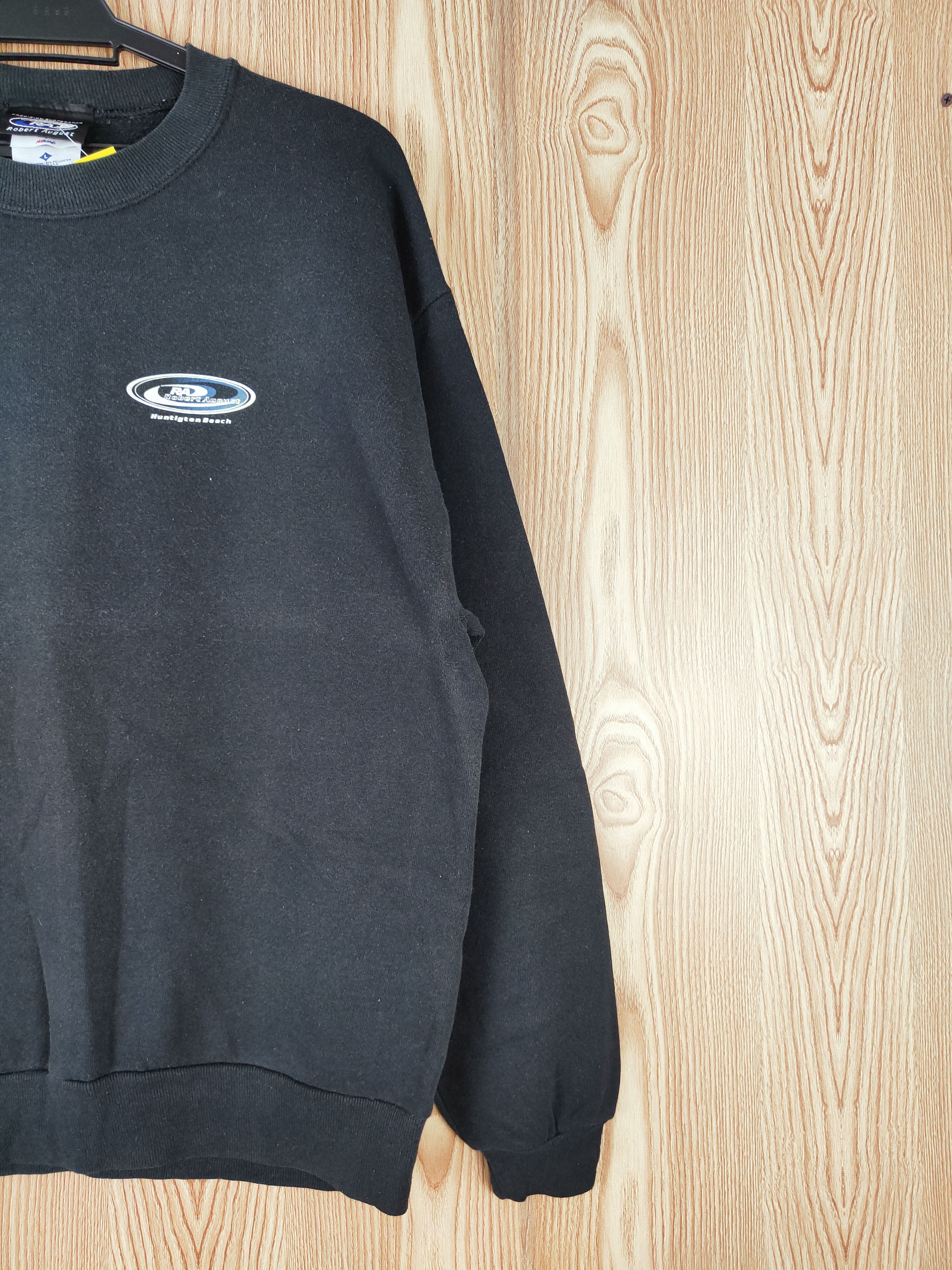 Vintage Robert August Black Faded Sweatshirts #W039 Size US L / EU 52-54 / 3 - 6 Thumbnail