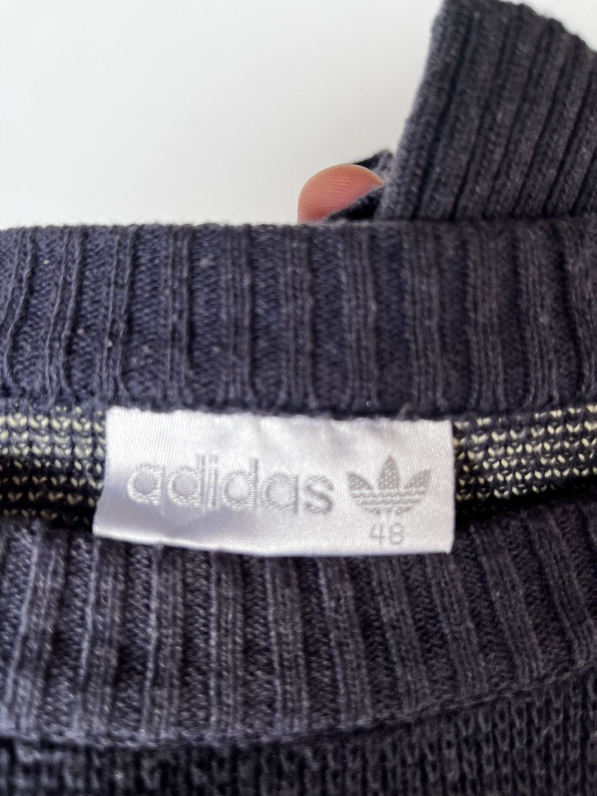 Adidas Vintage 90s Adidas Knitwear Sweatshirt Size US L / EU 52-54 / 3 - 7 Thumbnail