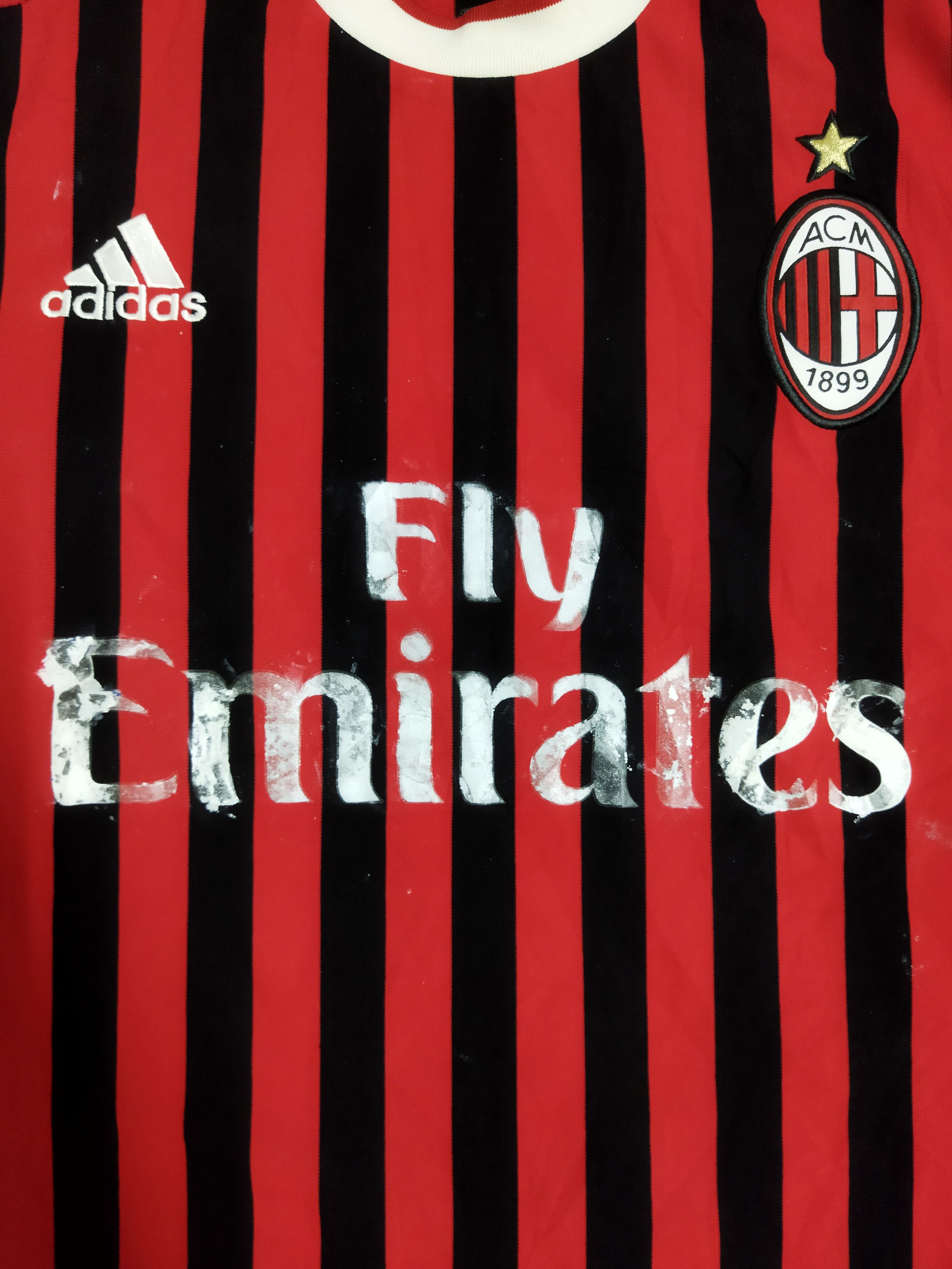 Adidas 2012 Ac Milan Jersey Size US M / EU 48-50 / 2 - 3 Thumbnail